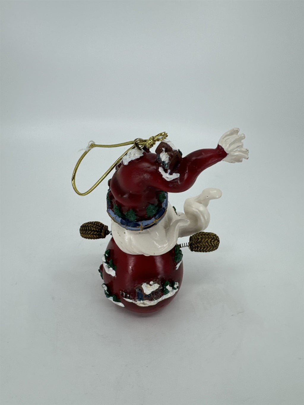 Home Interiors and Gifts Vintage 2002 Let's Celebrate Christmas Santa Ornament