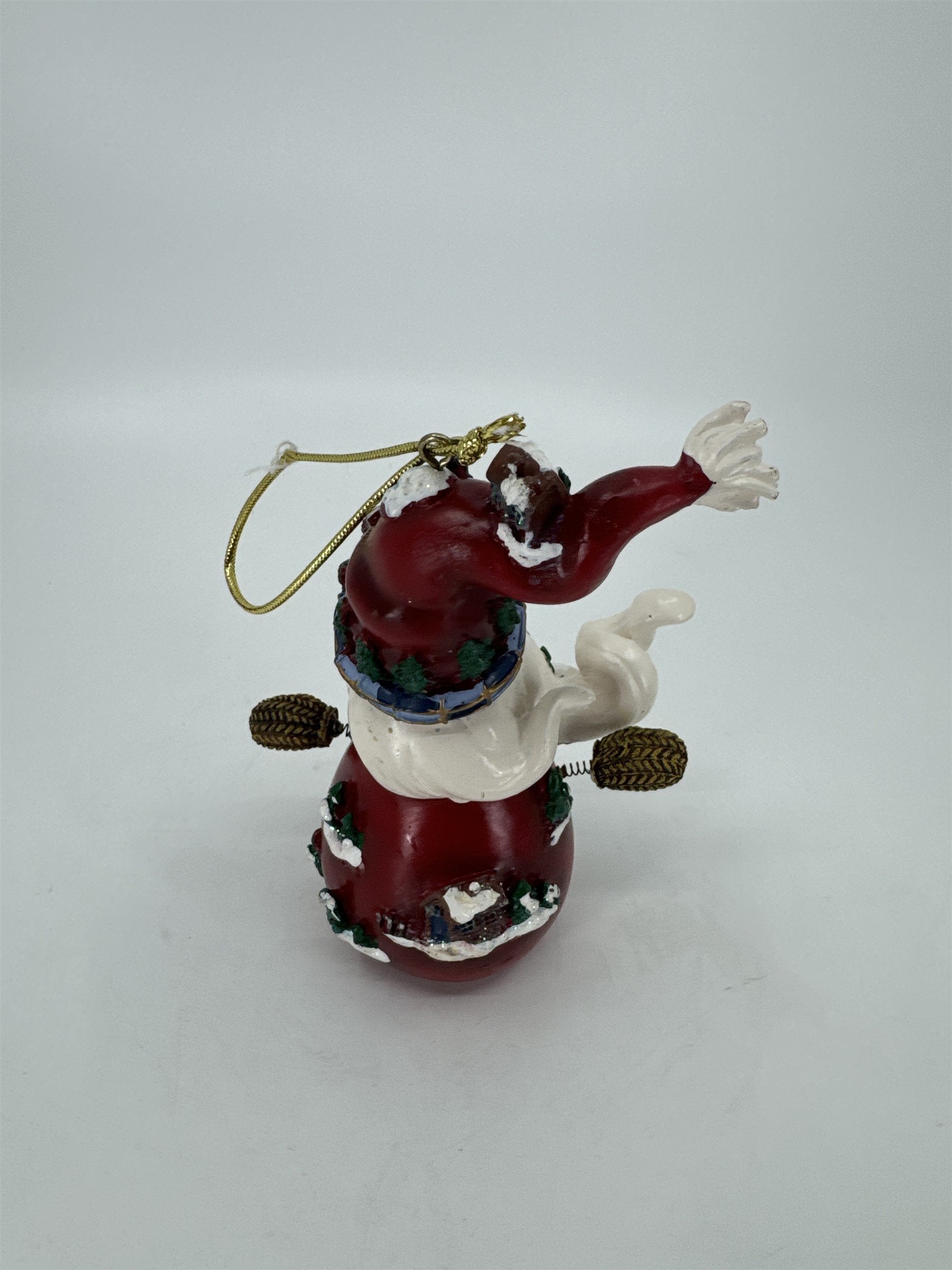 Home Interiors and Gifts Vintage 2002 Let's Celebrate Christmas Santa Ornament
