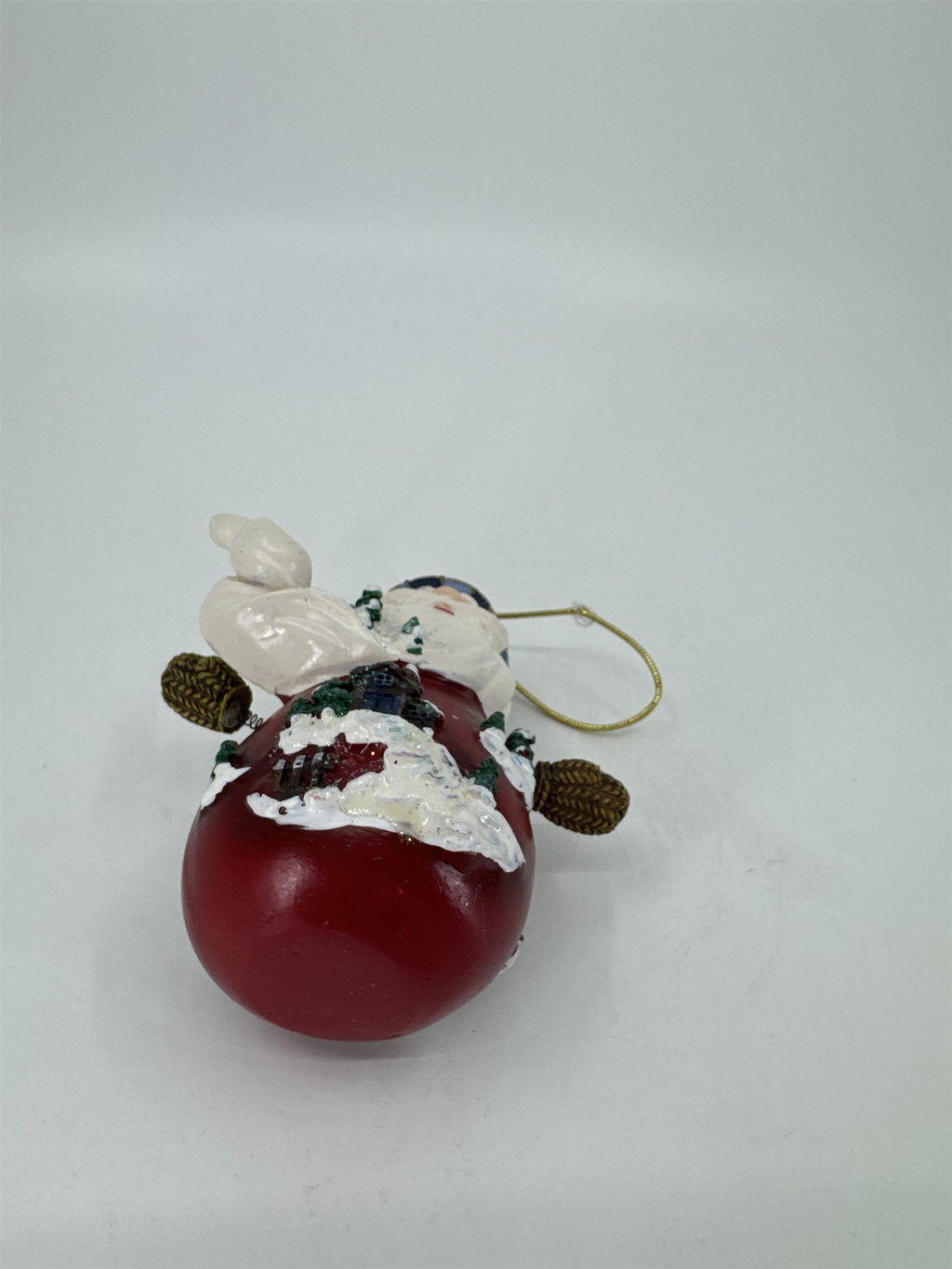 Home Interiors and Gifts Vintage 2002 Let's Celebrate Christmas Santa Ornament
