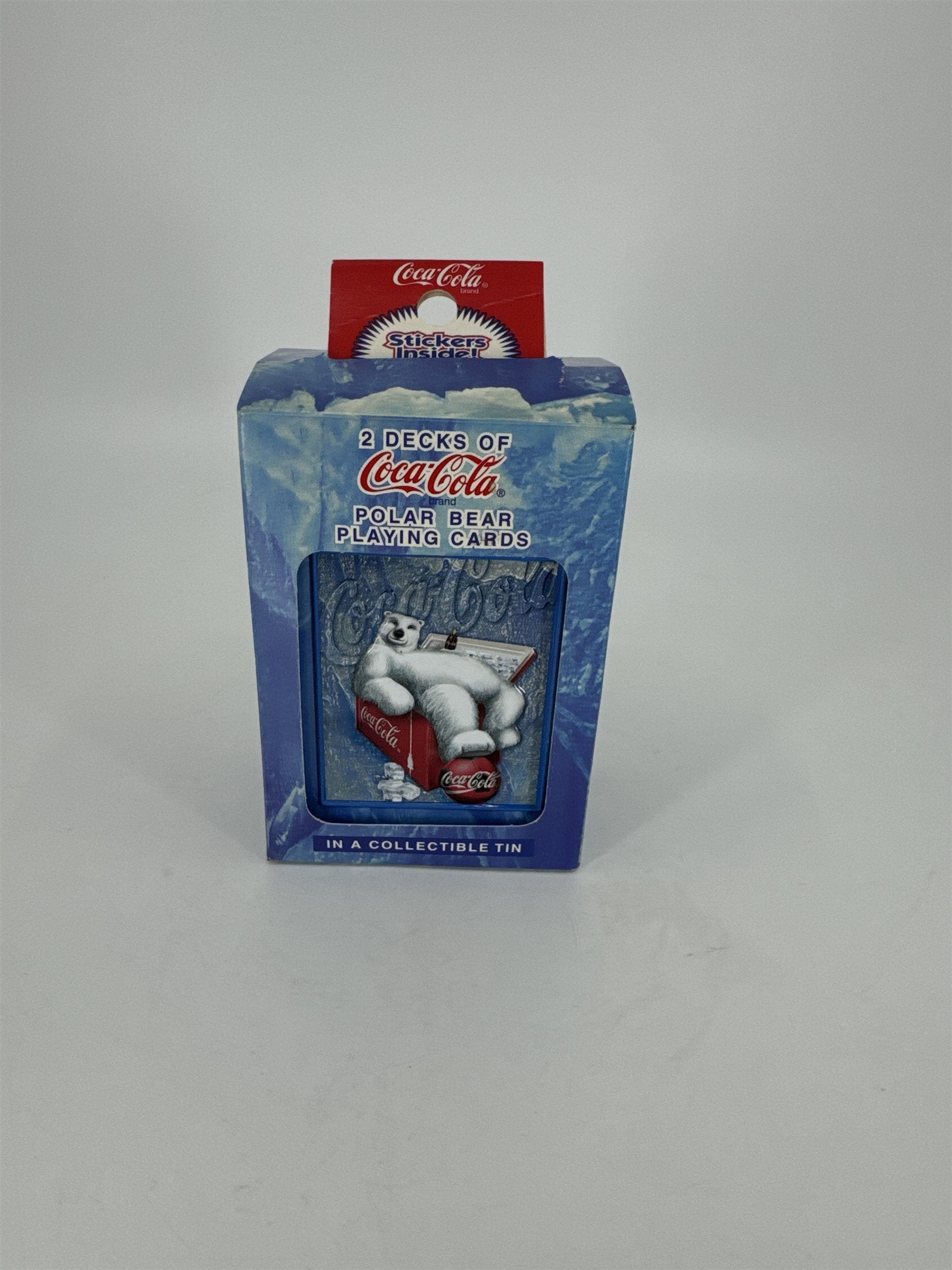 Bicycle 1998 Coca-Cola Polar Bear Playing Cards 2 Decks in Collectible Tin NOS