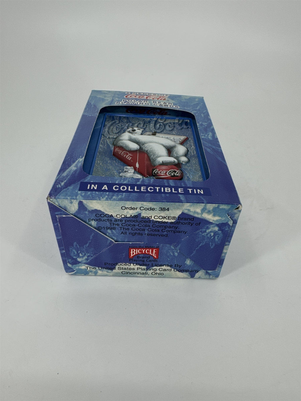 Bicycle 1998 Coca-Cola Polar Bear Playing Cards 2 Decks in Collectible Tin NOS