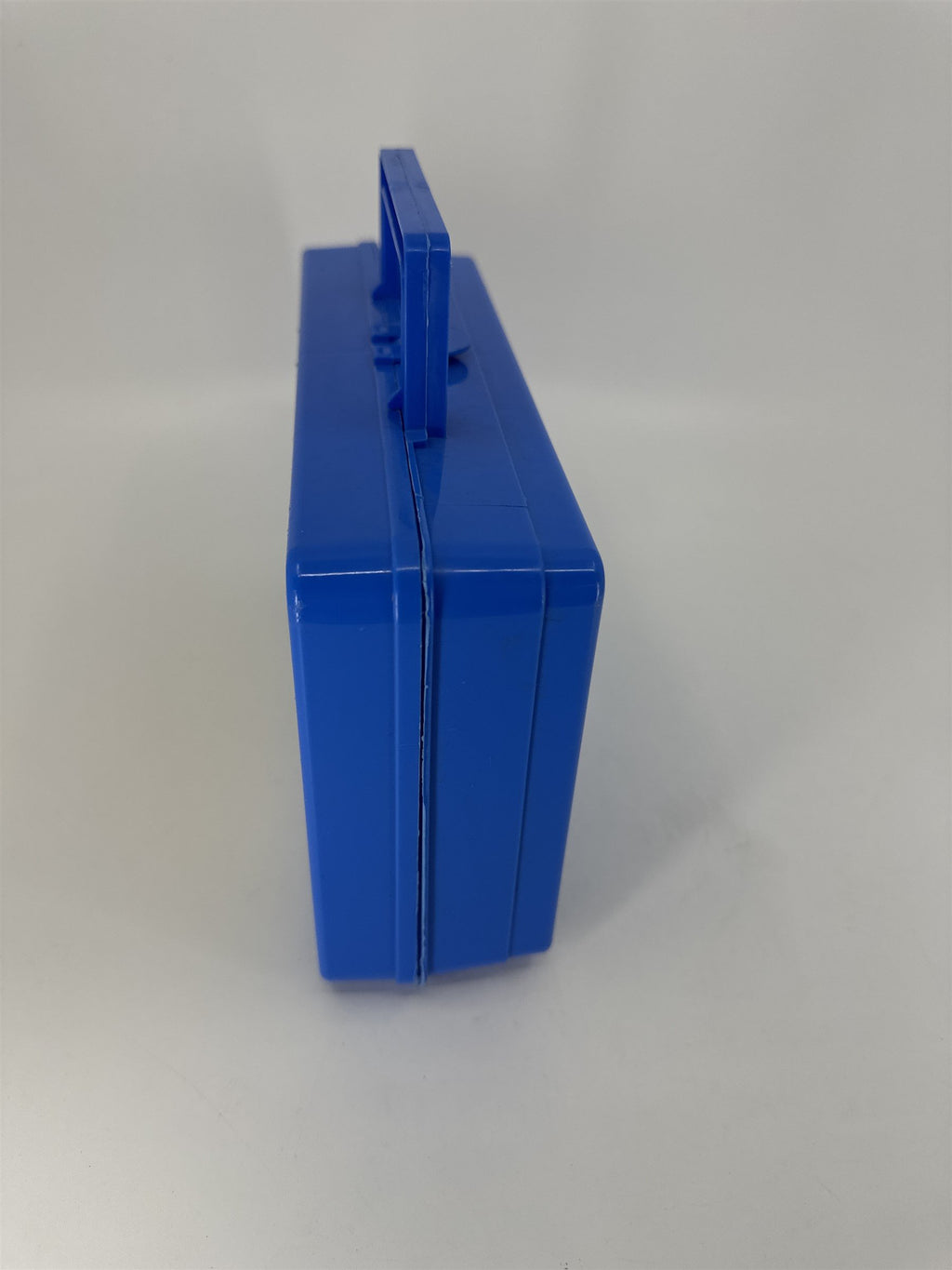 Vintage Blue Crayola Pencil Box /w Hatch Latching Lid Crayon Box