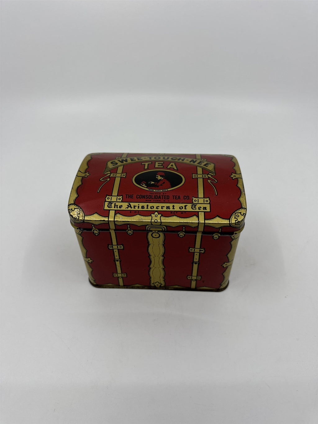 Vintage Swee-Touch-Nee Tea Empty Tin The Consolidated Tea Co Aristocrat of Tea