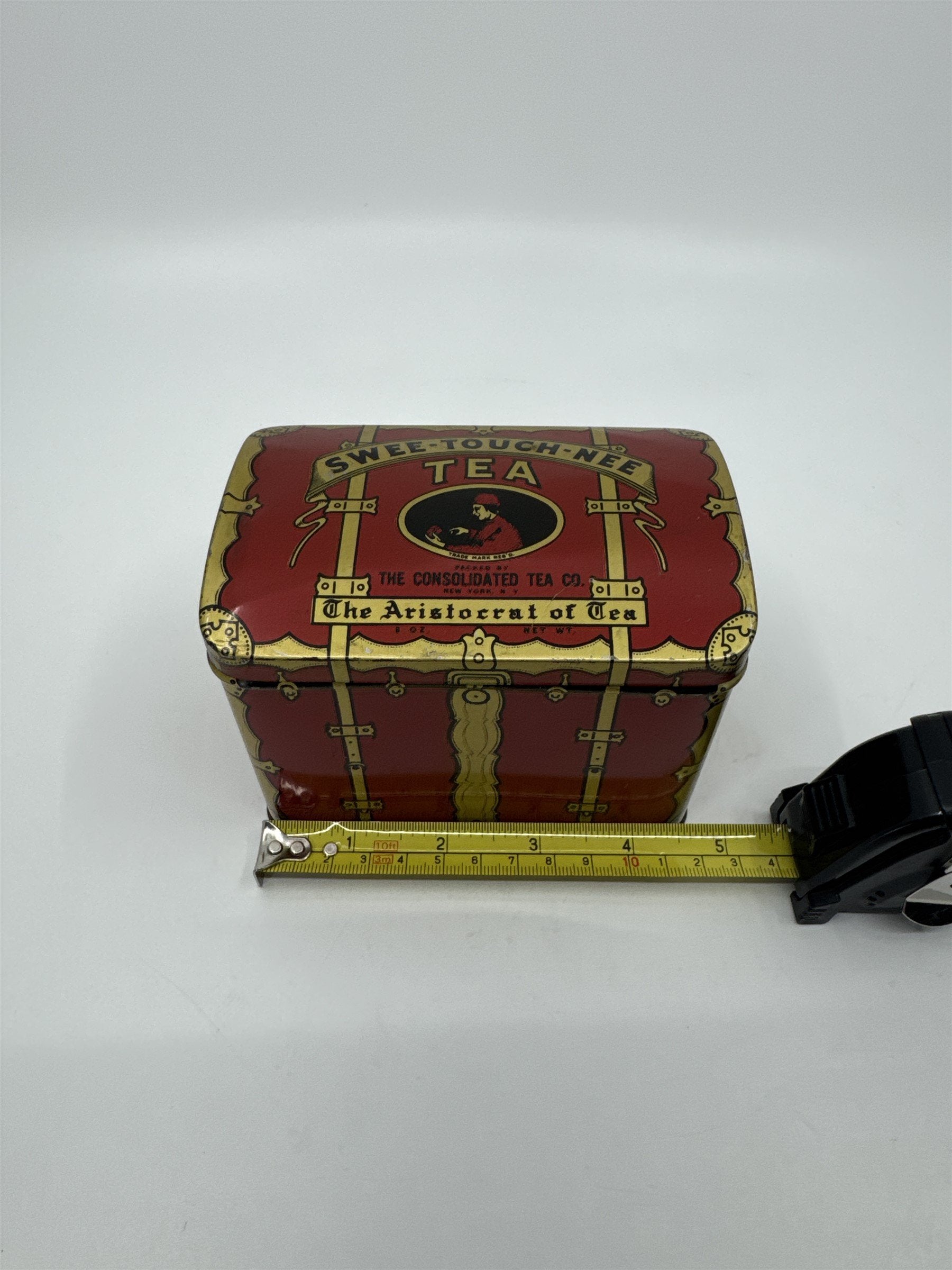 Vintage Swee-Touch-Nee Tea Empty Tin The Consolidated Tea Co Aristocrat of Tea