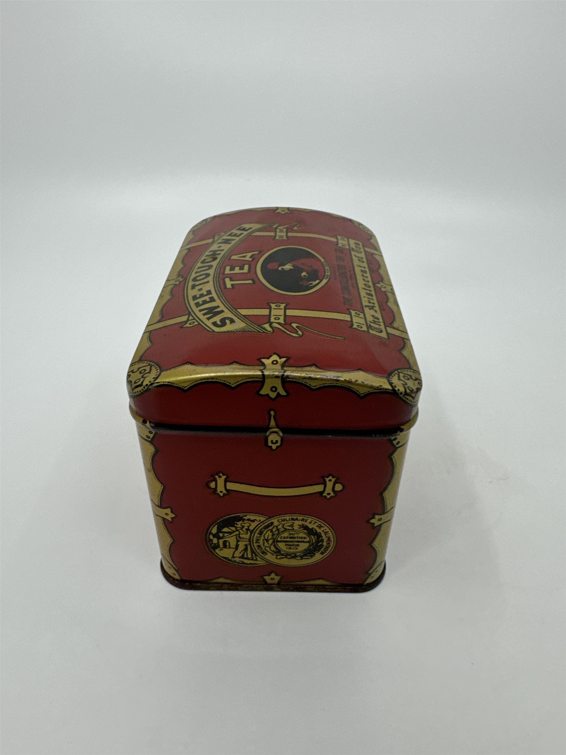 Vintage Swee-Touch-Nee Tea Empty Tin The Consolidated Tea Co Aristocrat of Tea