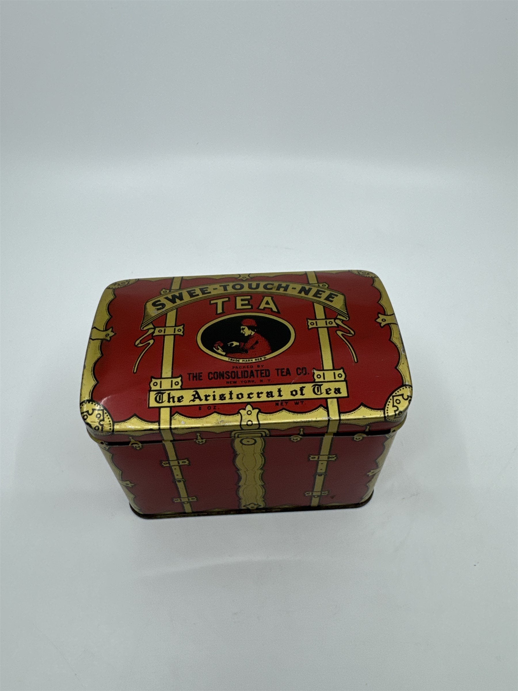 Vintage Swee-Touch-Nee Tea Empty Tin The Consolidated Tea Co Aristocrat of Tea