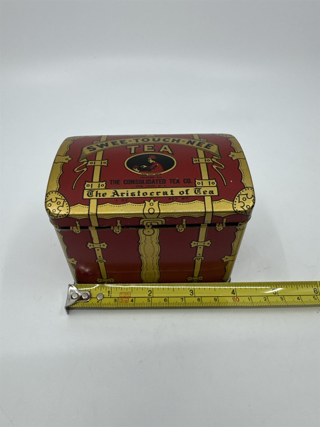 Vintage Swee-Touch-Nee Tea Empty Tin The Consolidated Tea Co Aristocrat of Tea
