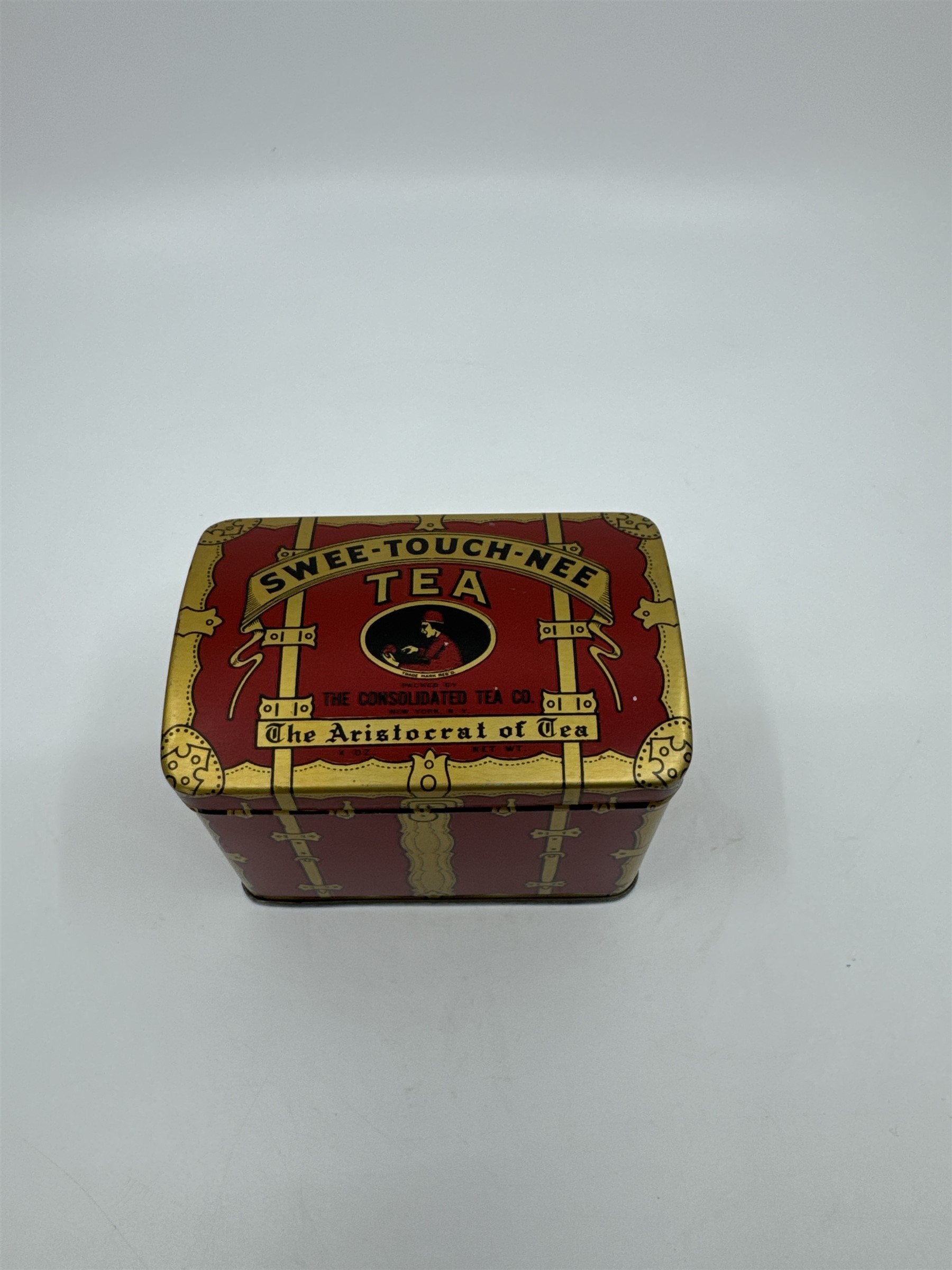 Vintage Swee-Touch-Nee Tea Empty Tin The Consolidated Tea Co Aristocrat of Tea