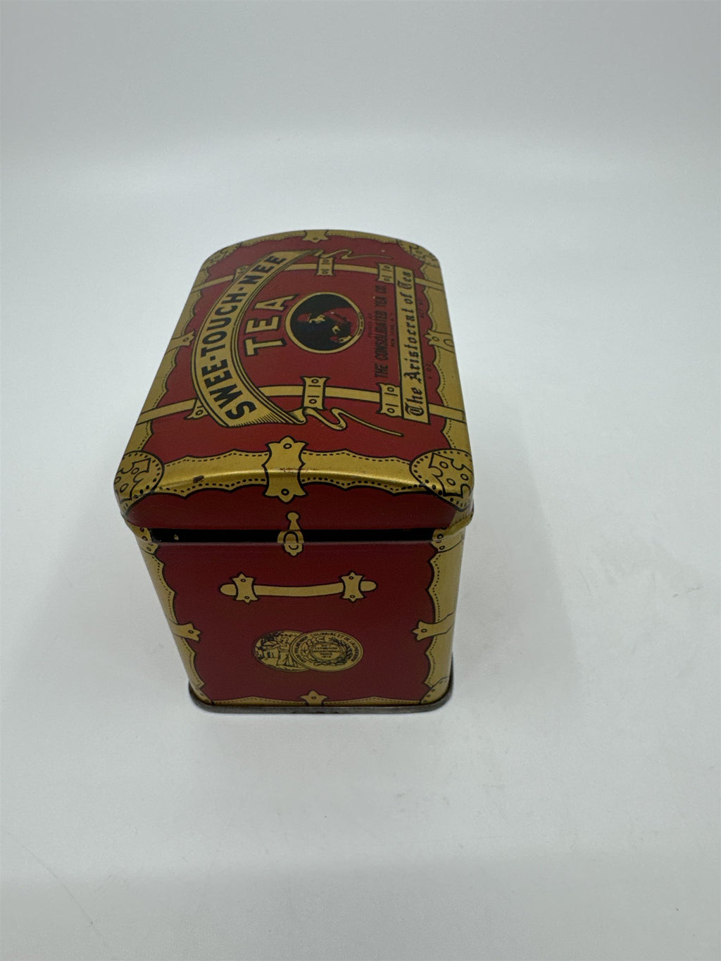 Vintage Swee-Touch-Nee Tea Empty Tin The Consolidated Tea Co Aristocrat of Tea