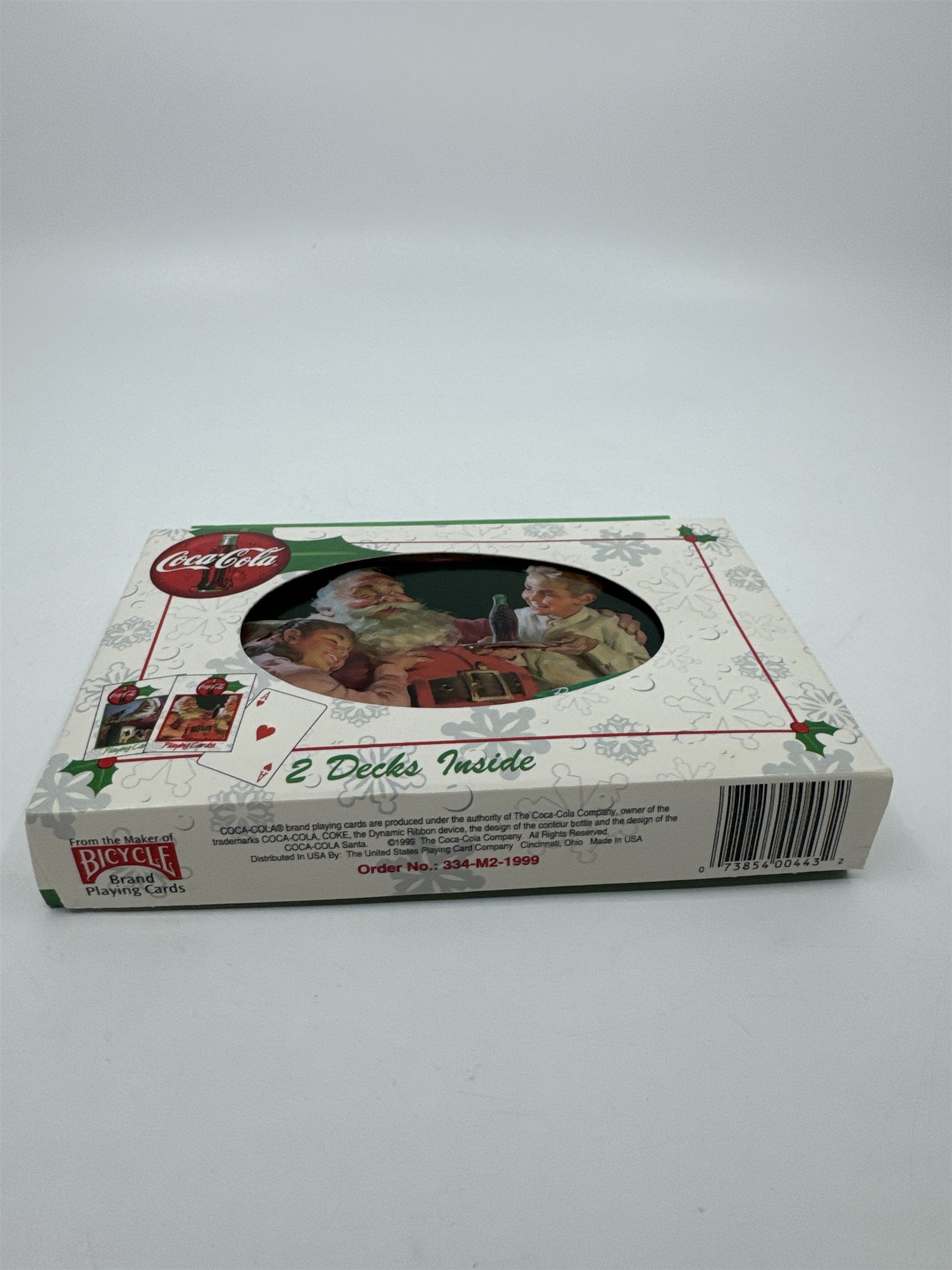 Bicycle 1999 Coca-Cola Santa Claus Playing Cards 2 Decks in Collectible Tin NOS