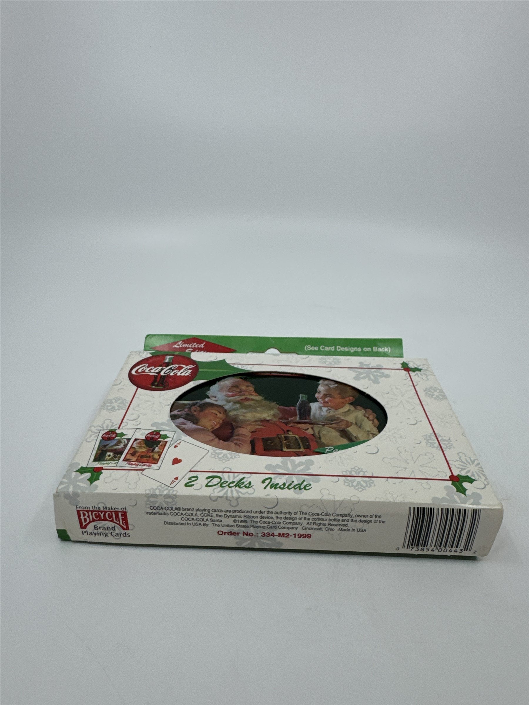 Bicycle 1999 Coca-Cola Santa Claus Playing Cards 2 Decks in Collectible Tin NOS