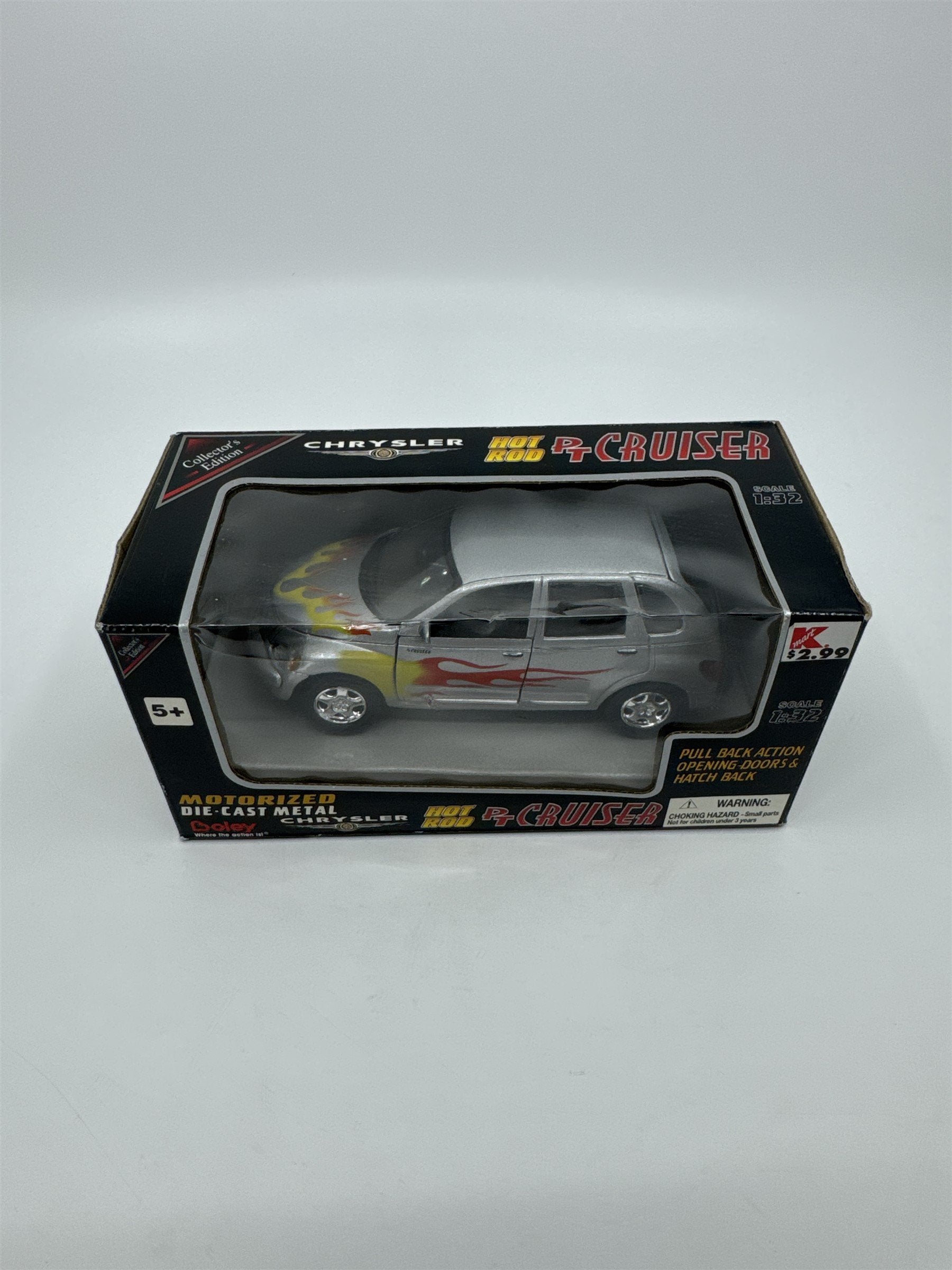 Vintage Boley Motorized Die-Cast Metal Crysler Hot Rod PT Cruiser FLAMES Action