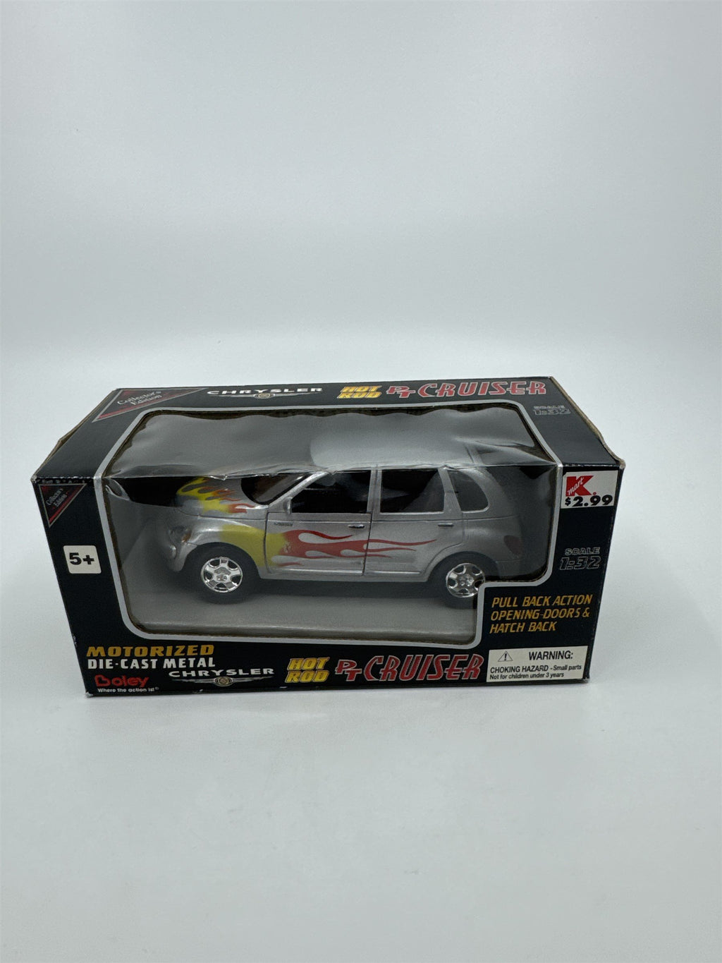 Vintage Boley Motorized Die-Cast Metal Crysler Hot Rod PT Cruiser FLAMES Action