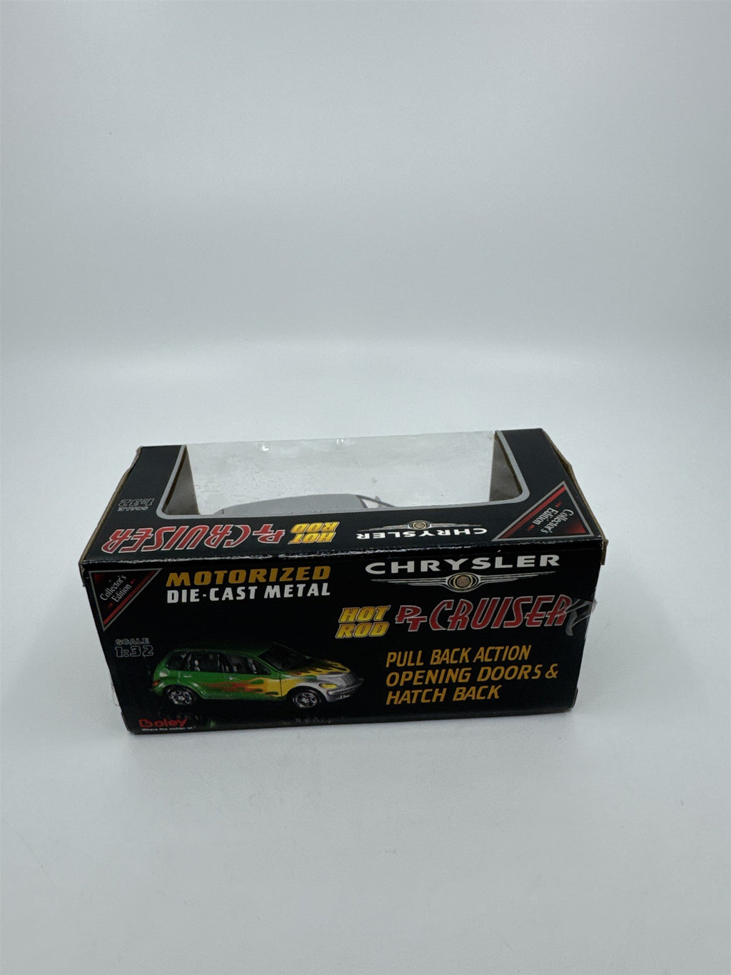 Vintage Boley Motorized Die-Cast Metal Crysler Hot Rod PT Cruiser FLAMES Action
