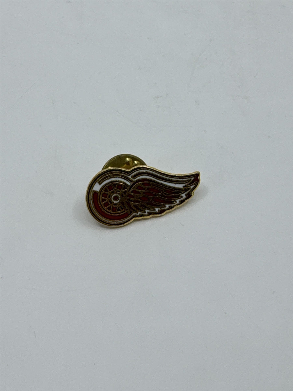 Vintage NHL Detroit Red Wings Hocket Logo Enamel Pin