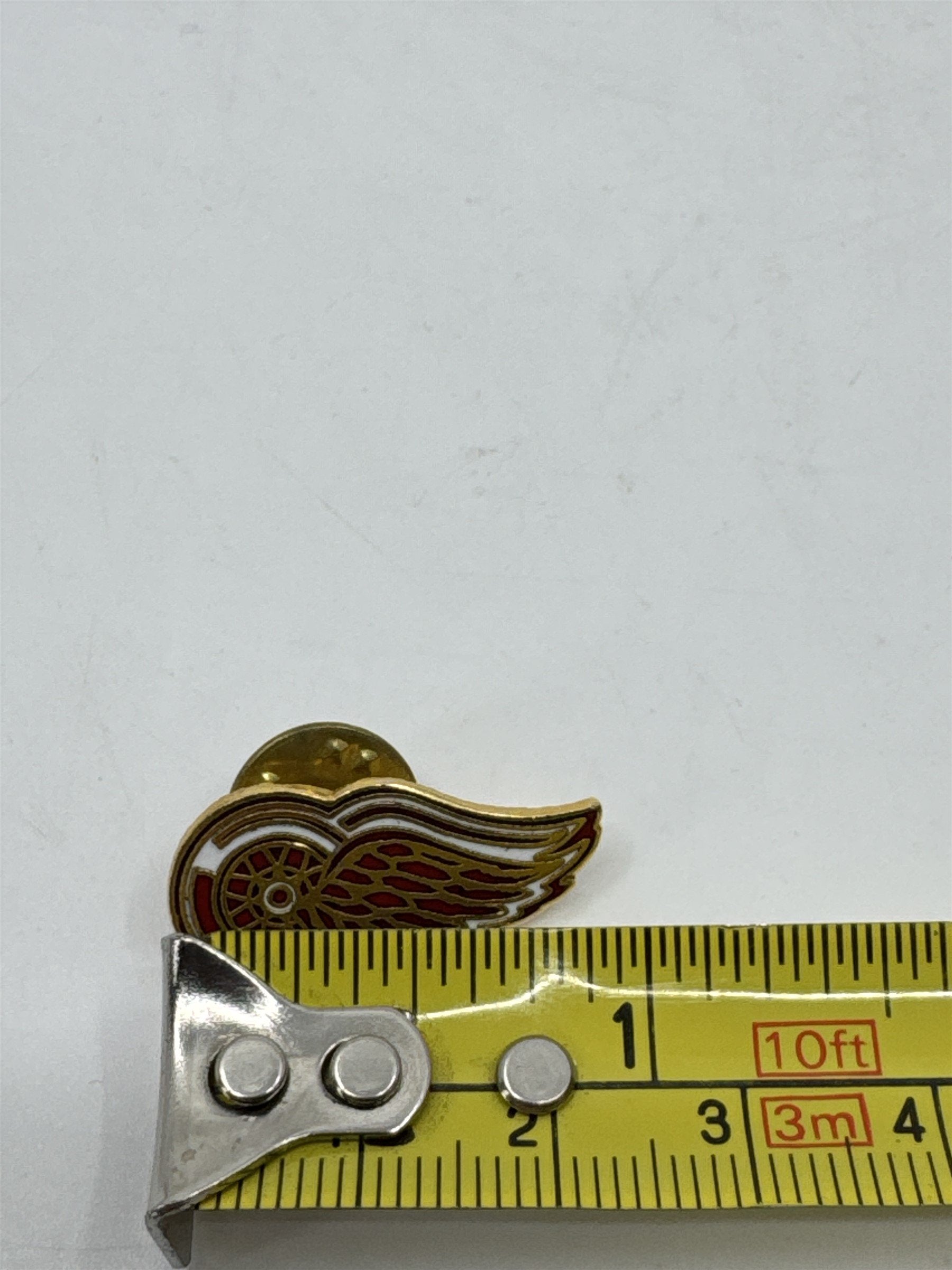 Vintage NHL Detroit Red Wings Hocket Logo Enamel Pin