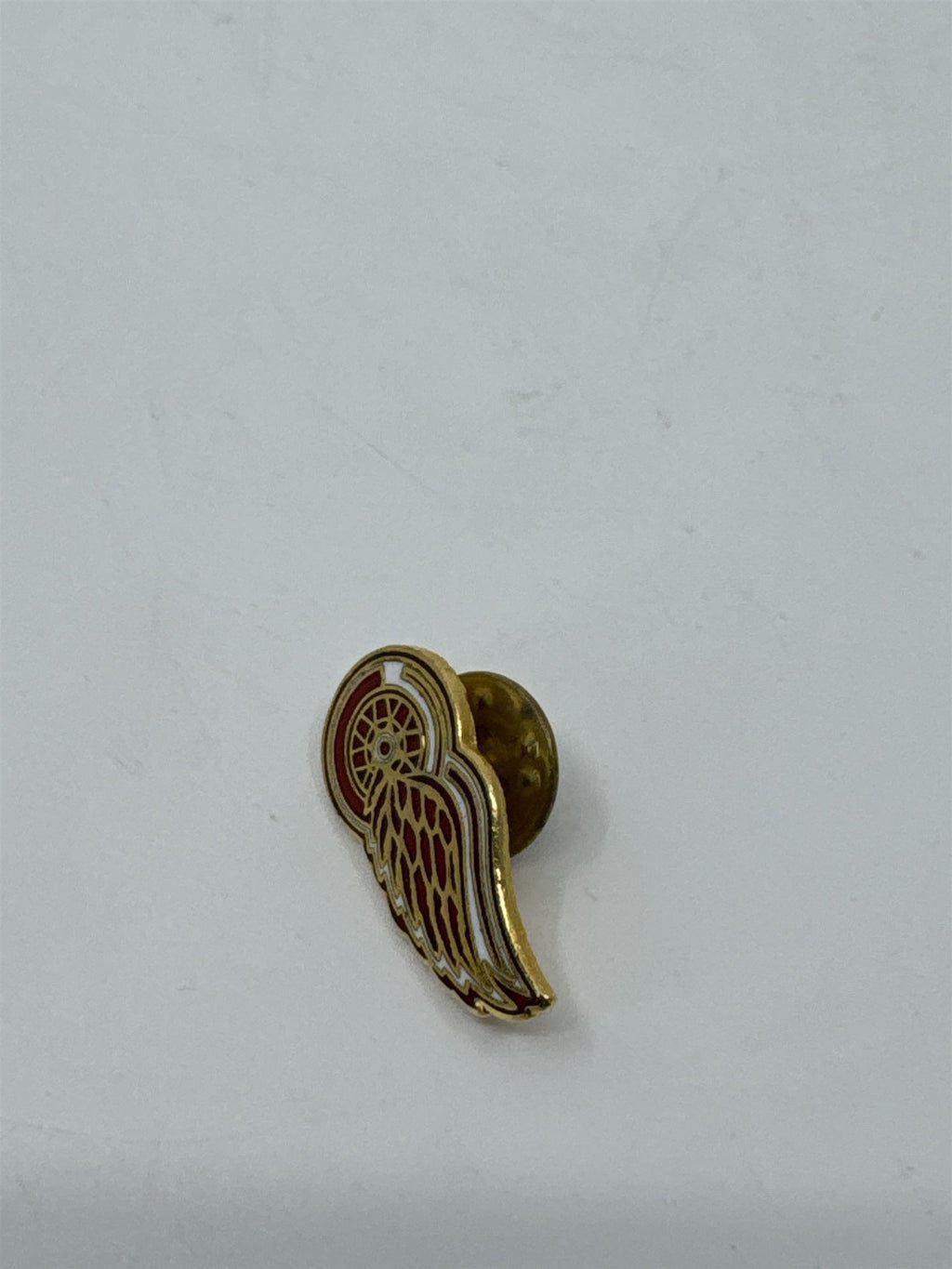 Vintage NHL Detroit Red Wings Hocket Logo Enamel Pin