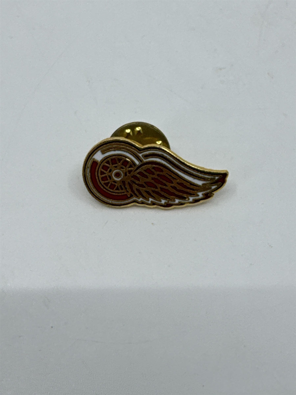 Vintage NHL Detroit Red Wings Hocket Logo Enamel Pin