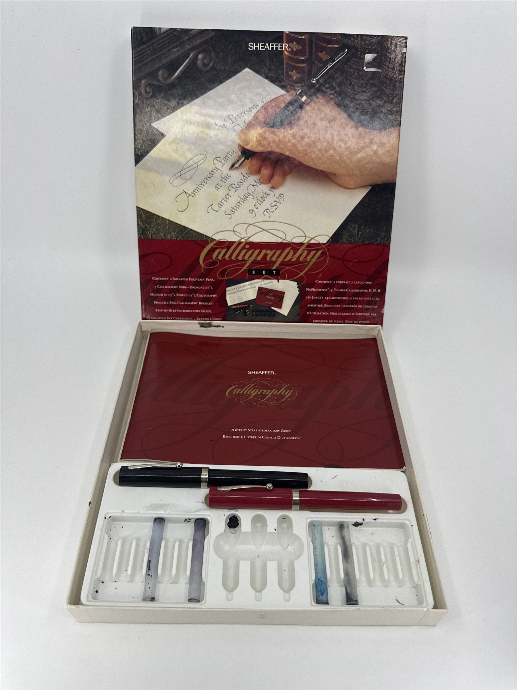 Sheaffer Vintage Calligraphy Set 2 Pens with Nibs (NO INK / USED)