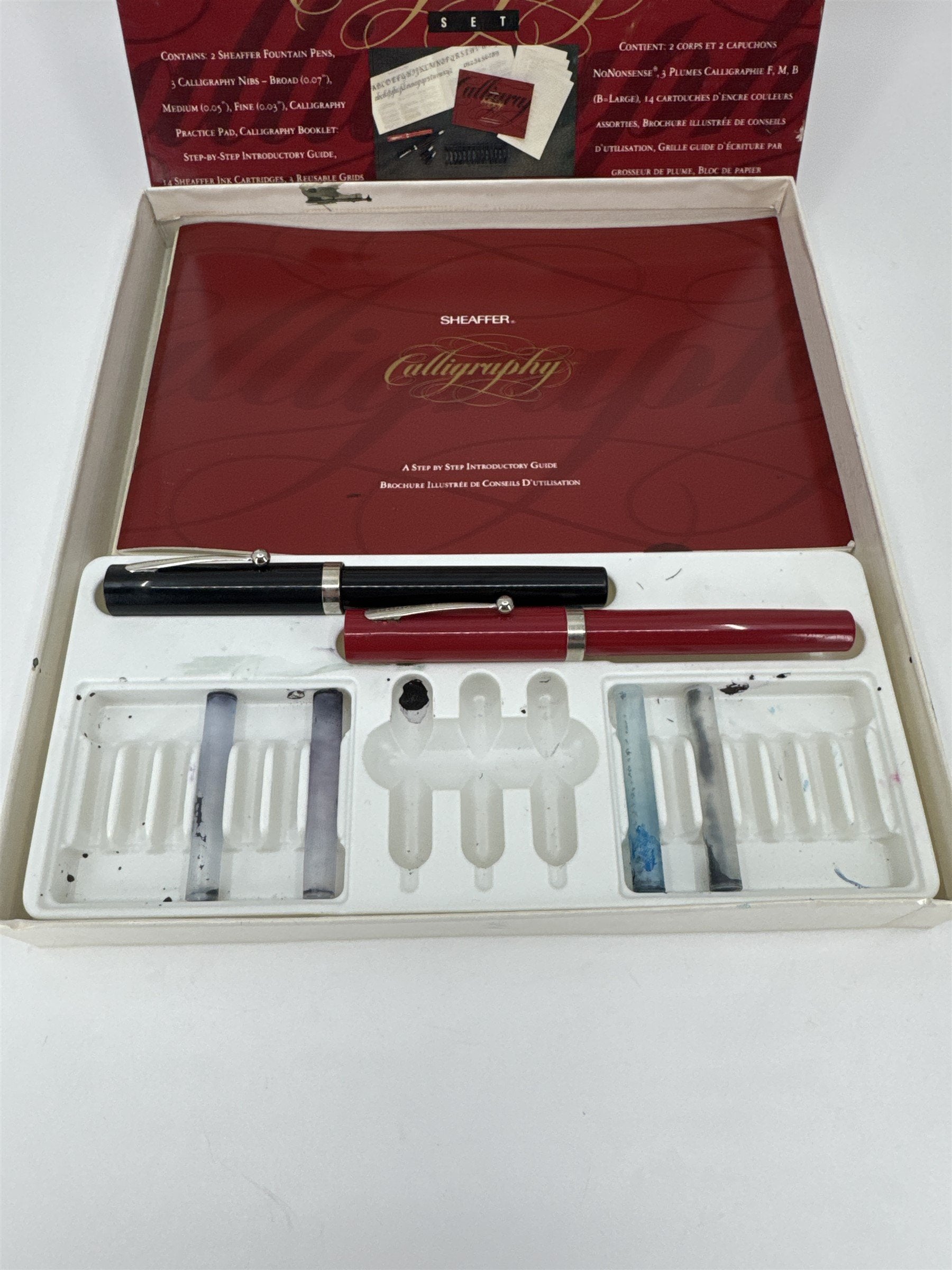 Sheaffer Vintage Calligraphy Set 2 Pens with Nibs (NO INK / USED)