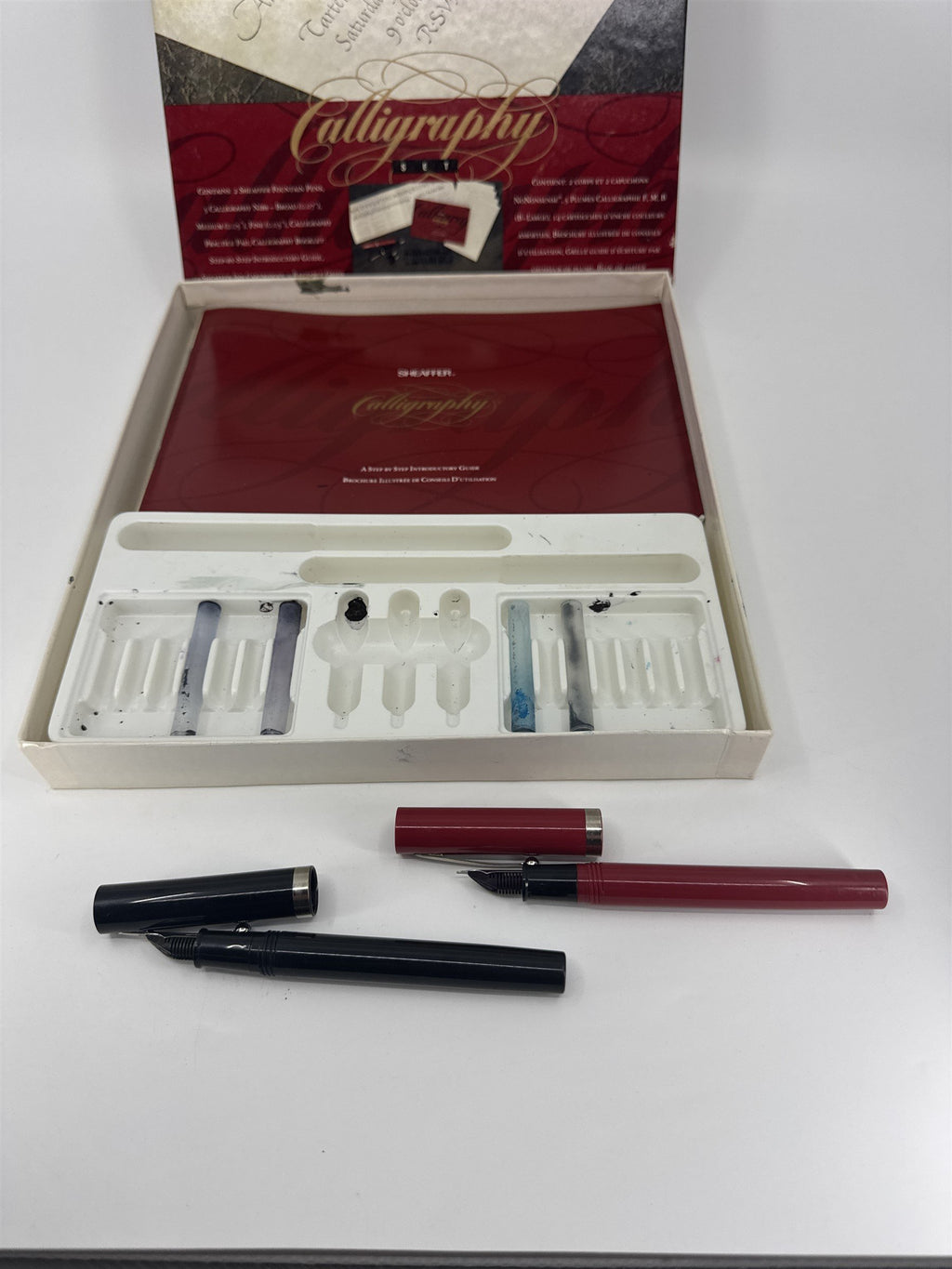 Sheaffer Vintage Calligraphy Set 2 Pens with Nibs (NO INK / USED)