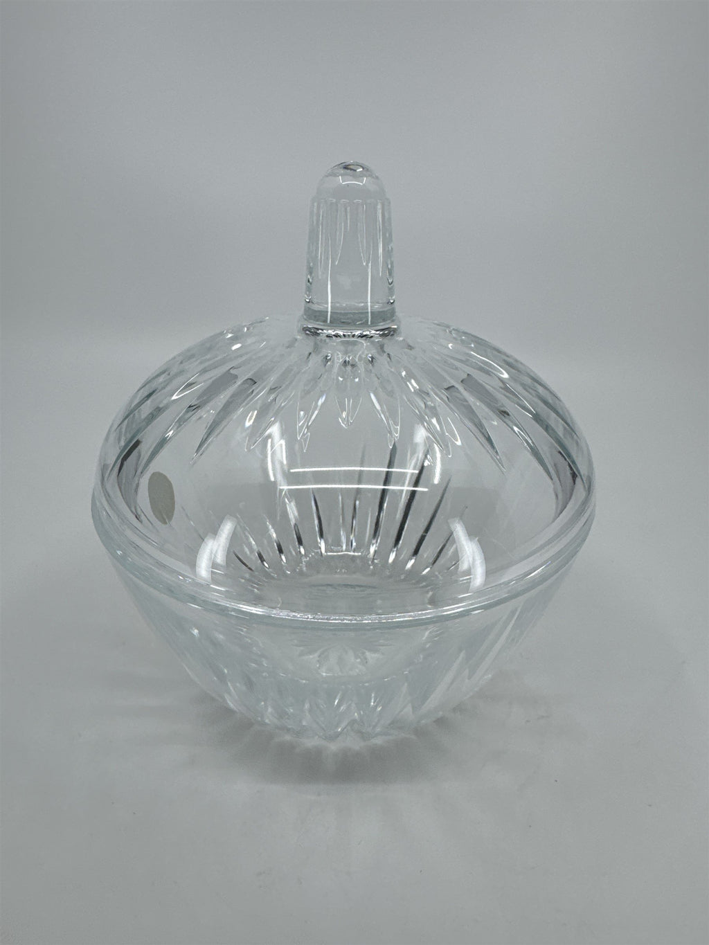 AUSTRIA Crystal de Flandre Bonbonniere Covered Candy Dish Made in France