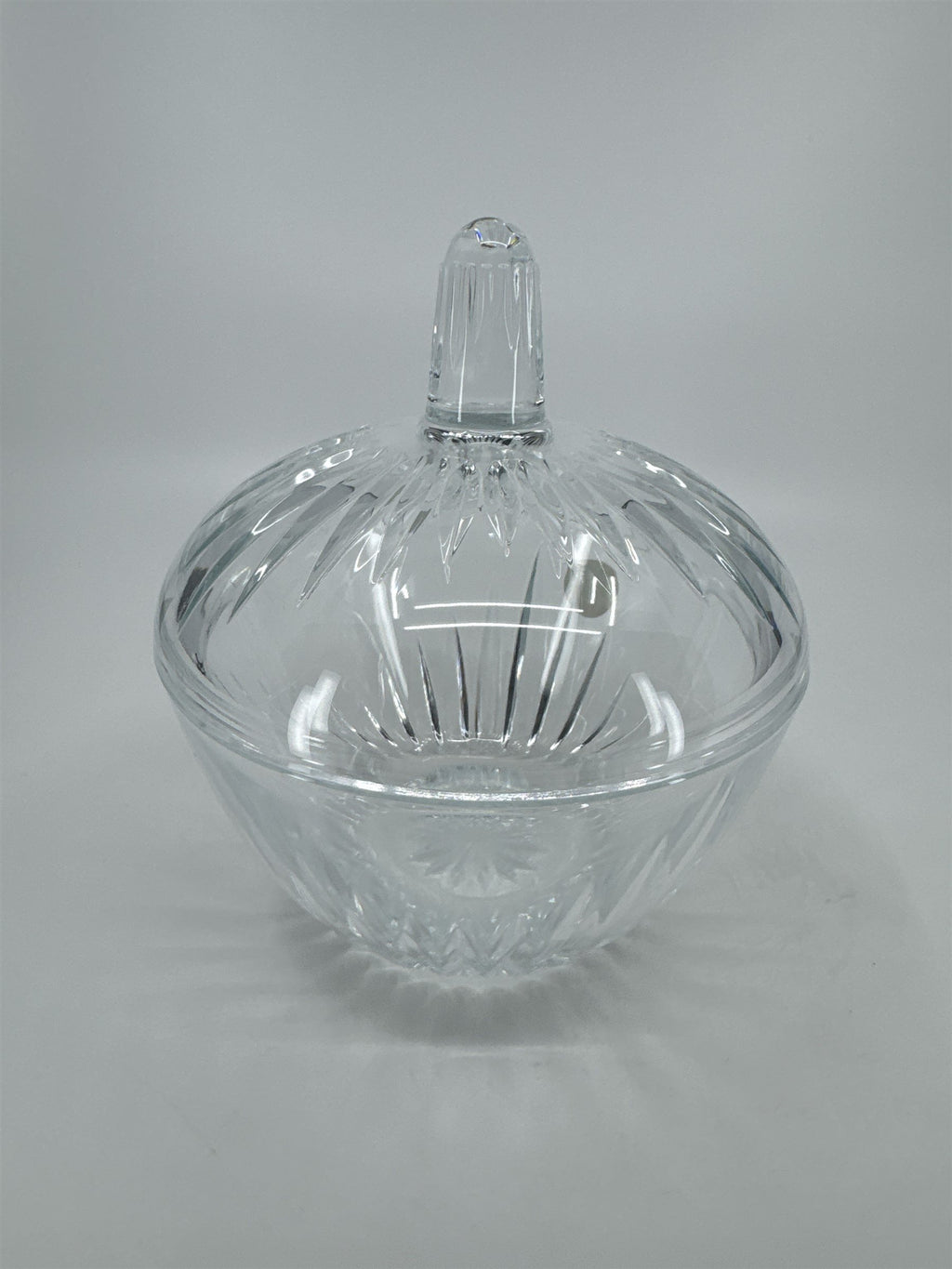 AUSTRIA Crystal de Flandre Bonbonniere Covered Candy Dish Made in France