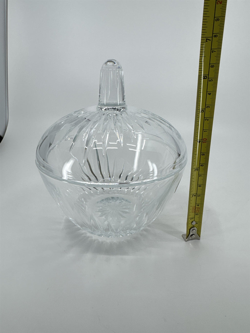 AUSTRIA Crystal de Flandre Bonbonniere Covered Candy Dish Made in France