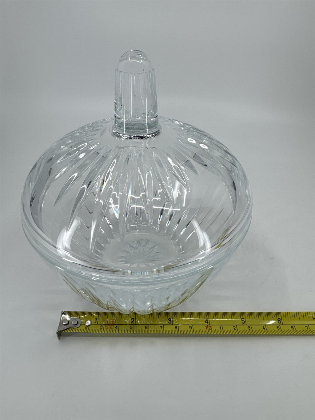 AUSTRIA Crystal de Flandre Bonbonniere Covered Candy Dish Made in France