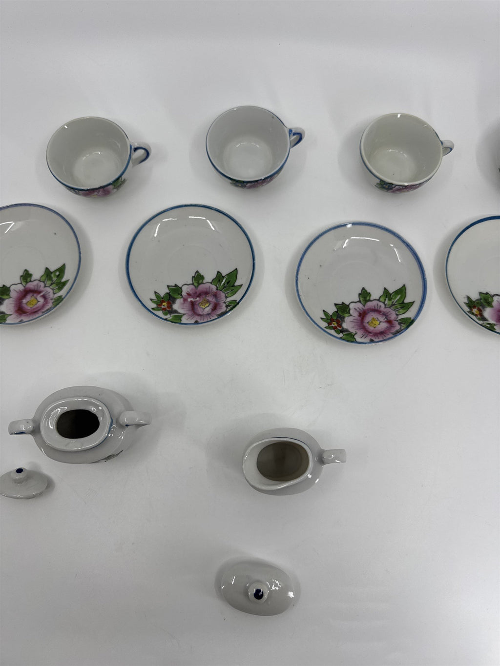 Vintage Handmade JAPAN Hand Painted Children's Mini Tea Party 10pc Set