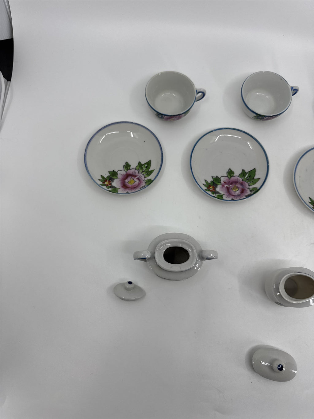 Vintage Handmade JAPAN Hand Painted Children's Mini Tea Party 10pc Set