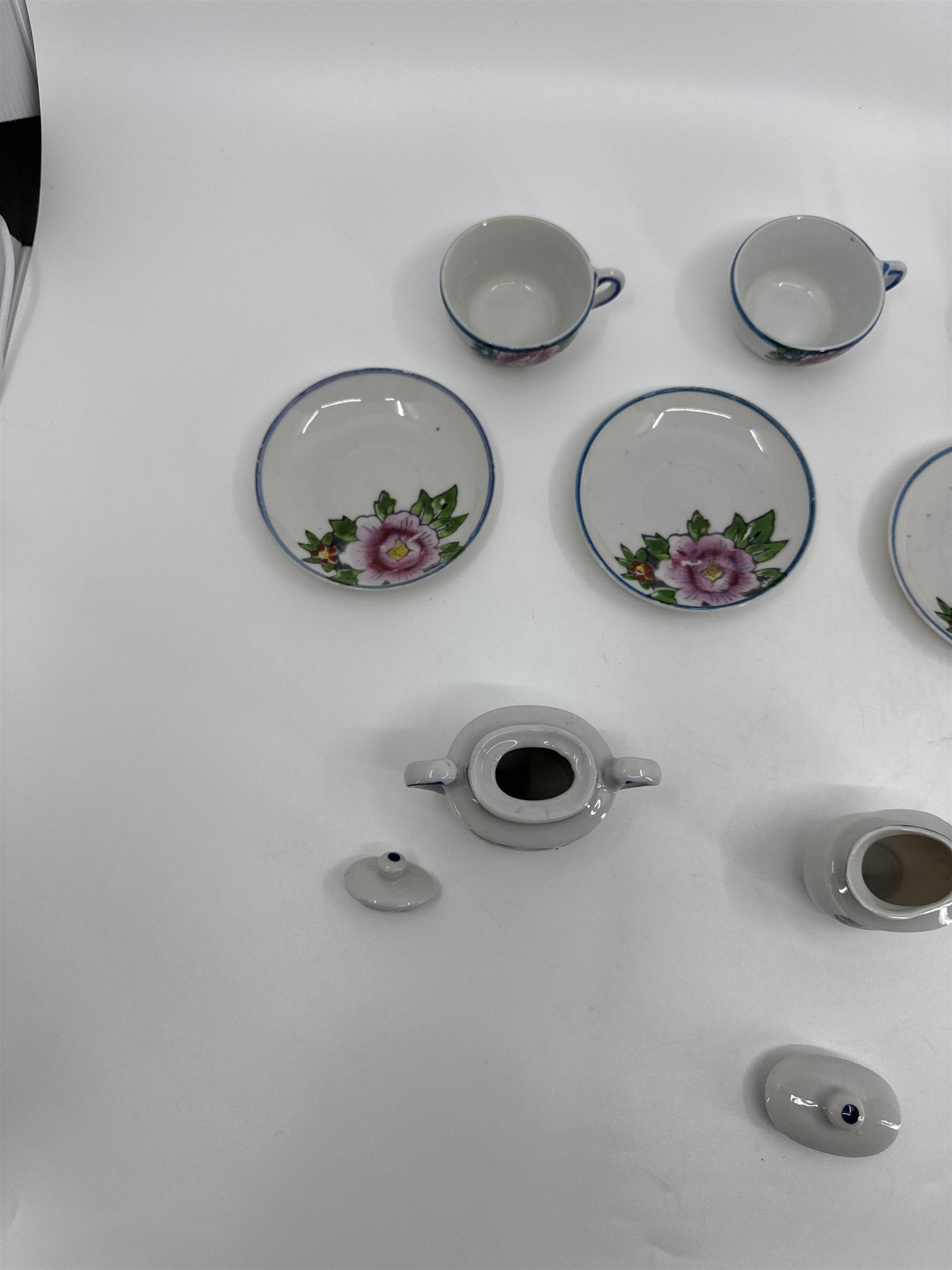 Vintage Handmade JAPAN Hand Painted Children's Mini Tea Party 10pc Set