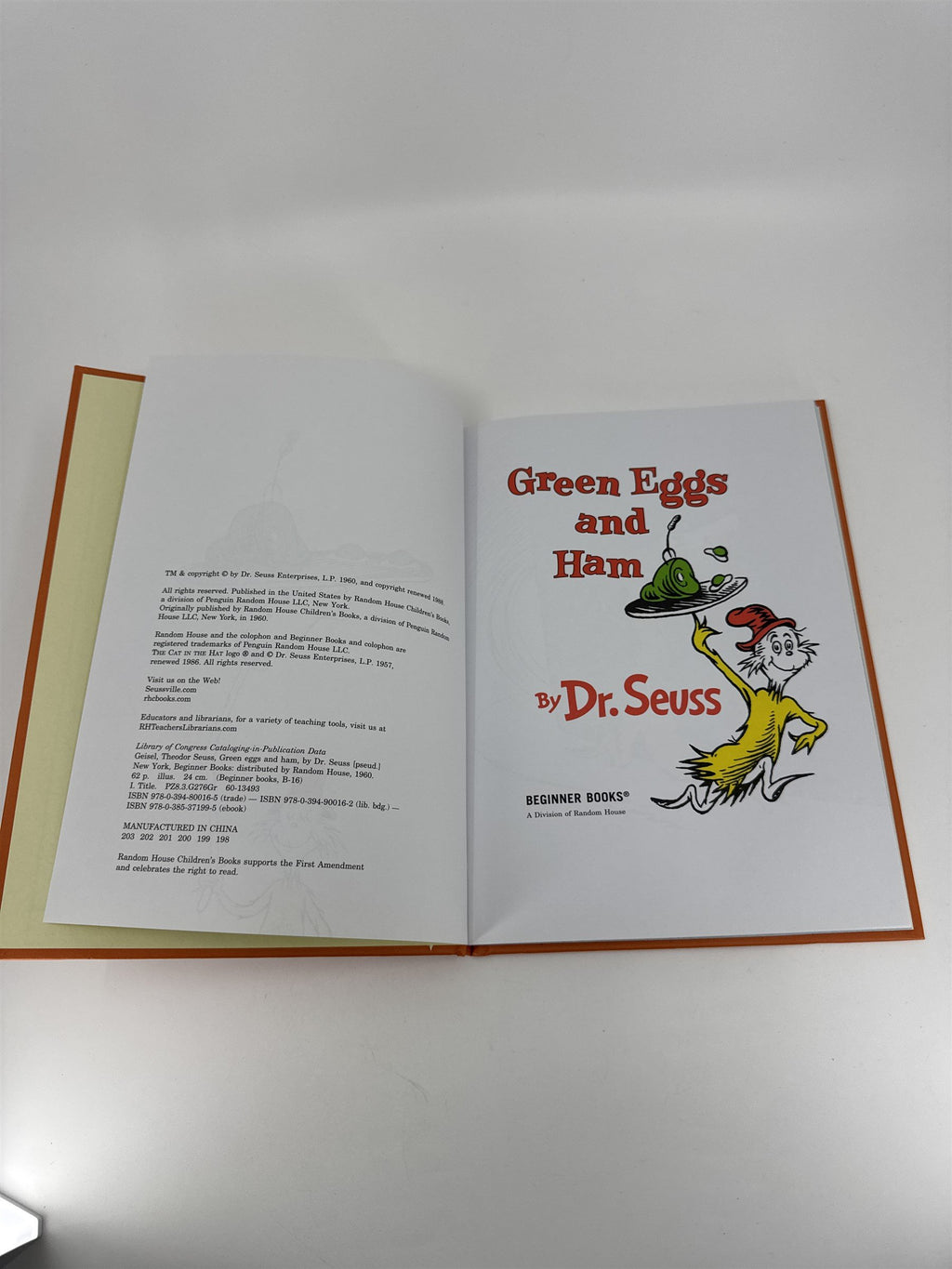 Green Eggs and Ham by Dr. Seuss - Beginner Books I Can Read It All By Myself