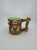 Vintage Moose Creek Crossing 1995 Enesco GO FISHING 3D Bear Mug by David Olsen