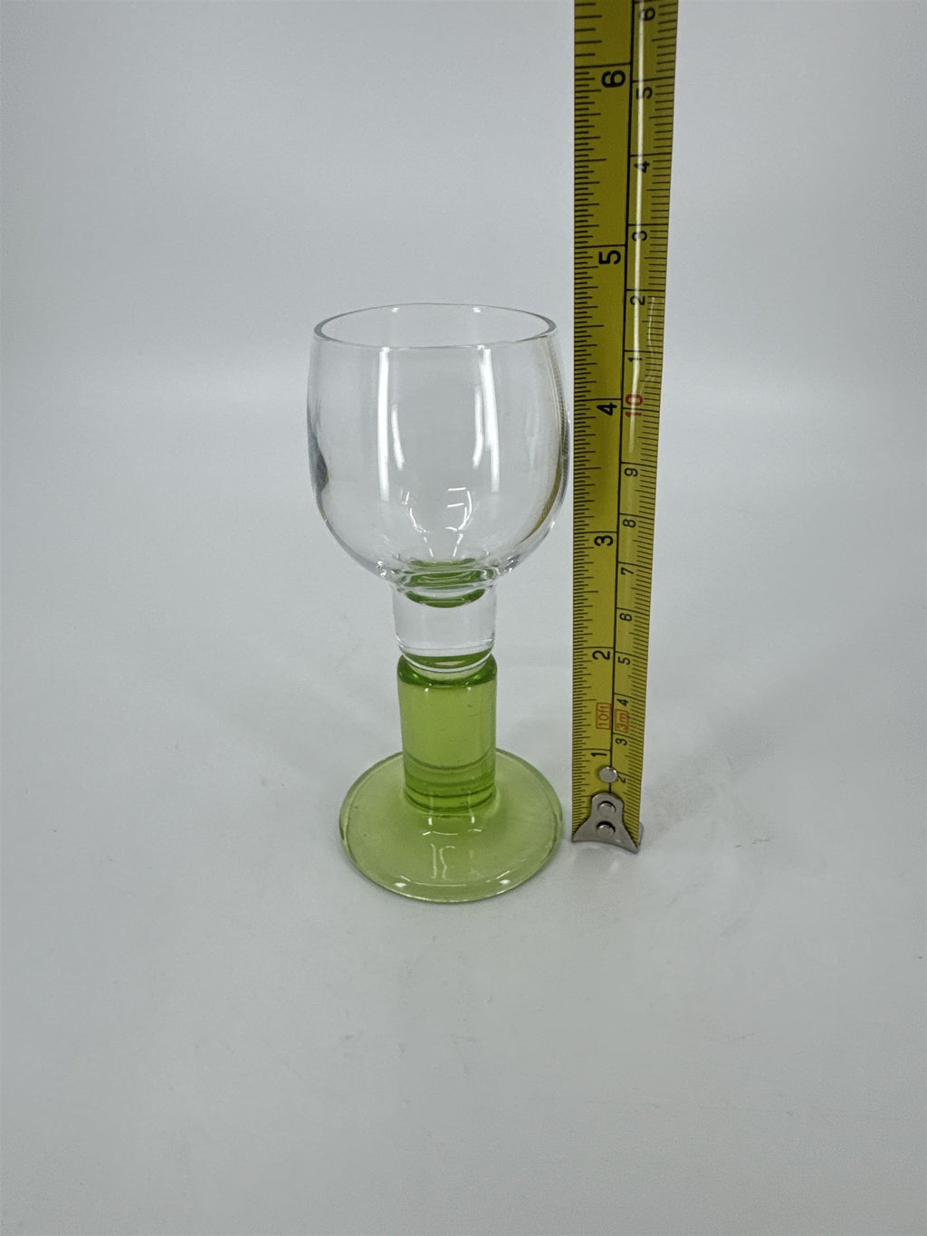 Bormioli Rocco Italy Limoncino Cordial Liqueur 2oz Green Stem Glasses Barware