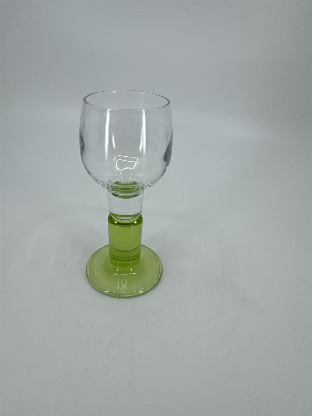 Bormioli Rocco Italy Limoncino Cordial Liqueur 2oz Green Stem Glasses Barware