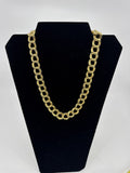 Vintage Gold-Toned Doubled-Up Rope Strand Necklace Fashion Jewelry