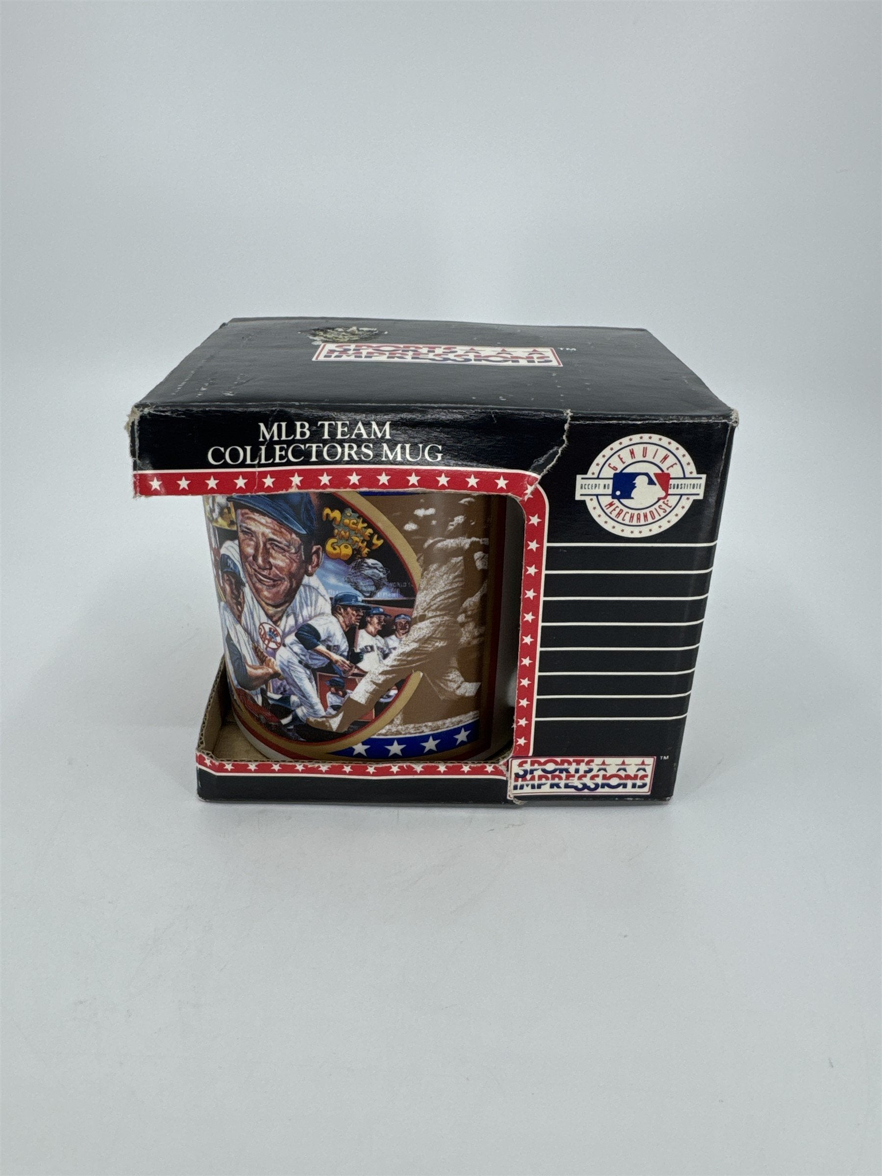 Vintage Mickey Mantle MLB Team Collectors Mug In The 60s With Box 1994 NOS