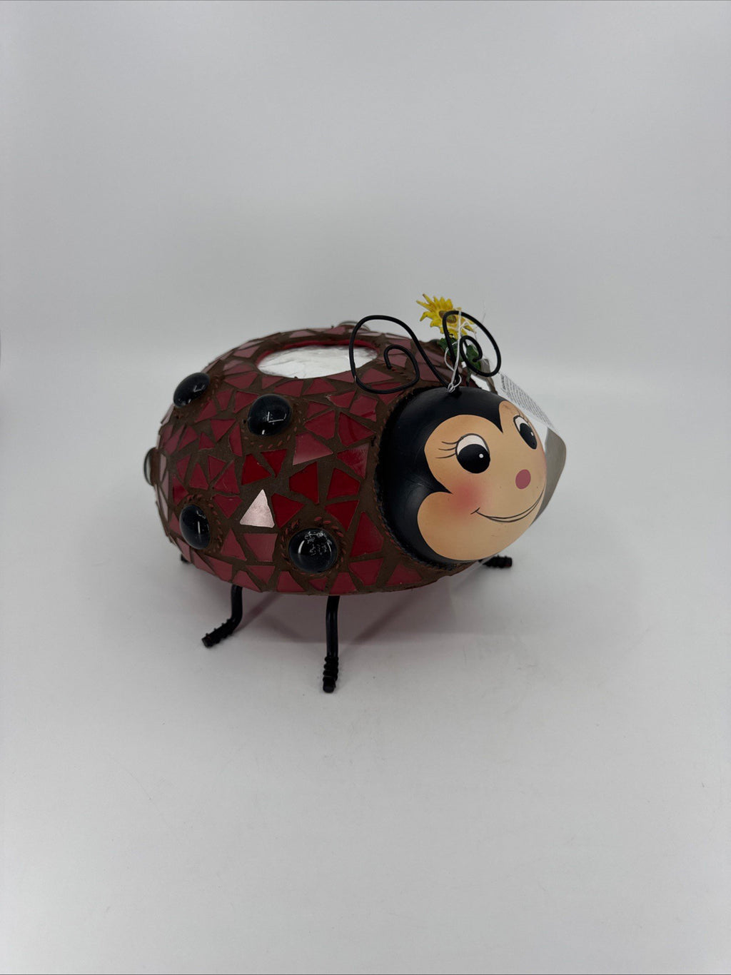 Home Interiors Mosaic Ladybug Tealight Candle Holder 69022 NIB NOS