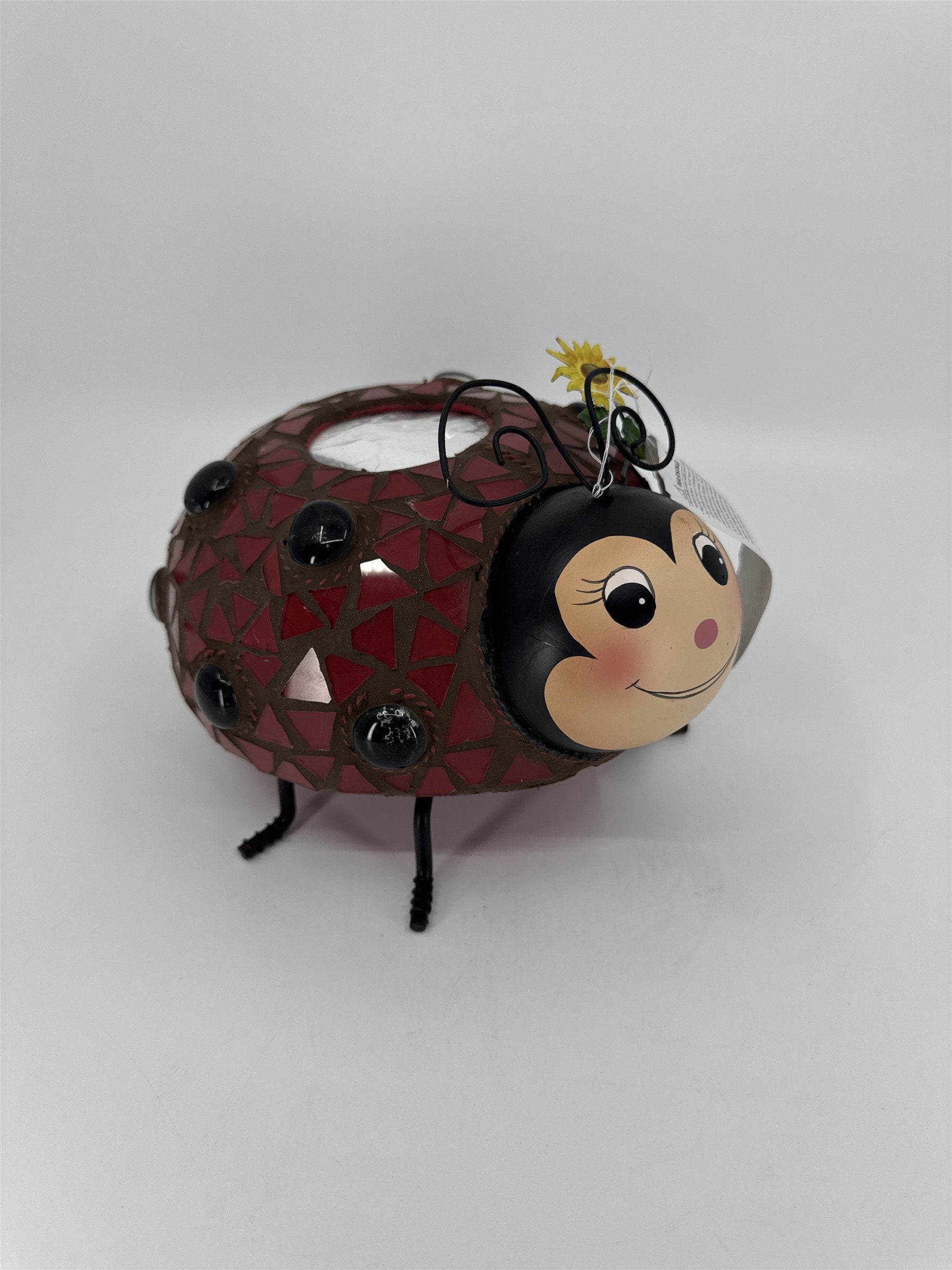 Home Interiors Mosaic Ladybug Tealight Candle Holder 69022 NIB NOS