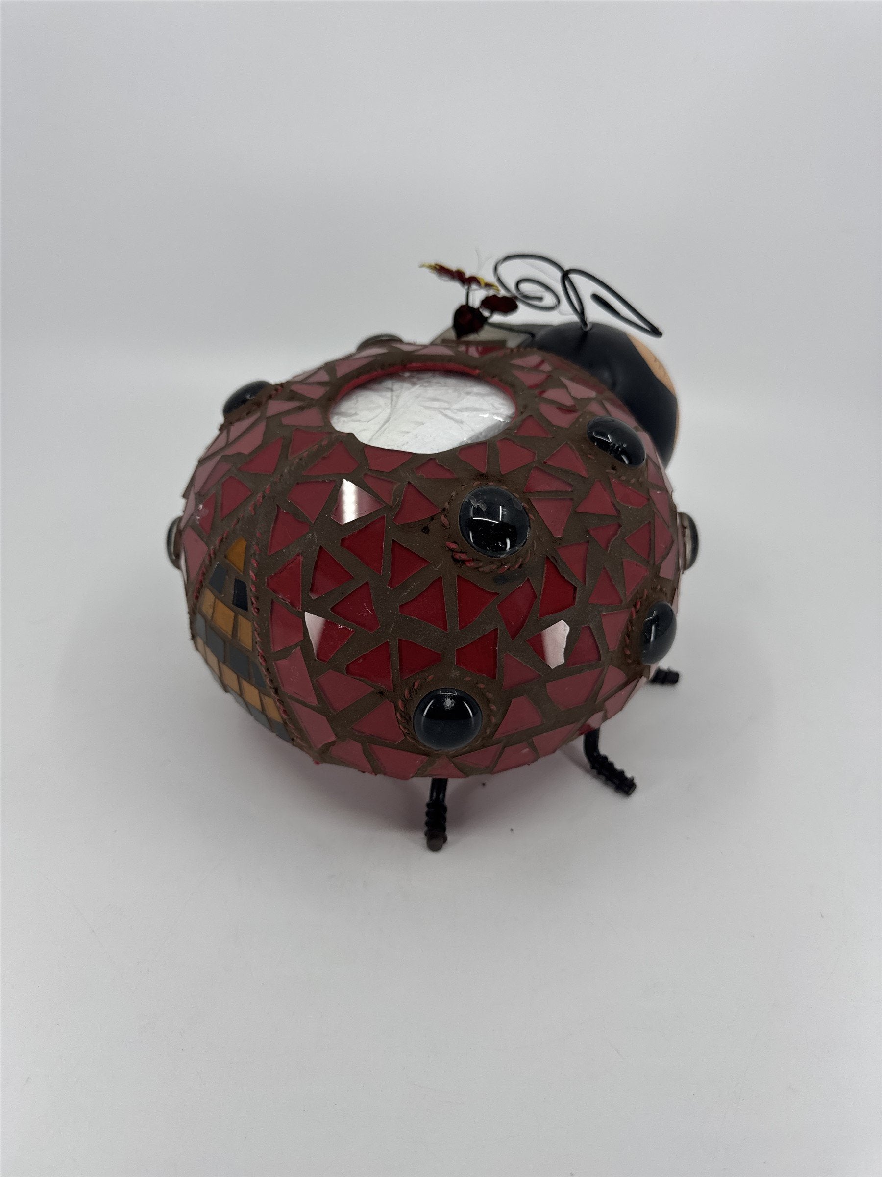 Home Interiors Mosaic Ladybug Tealight Candle Holder 69022 NIB NOS