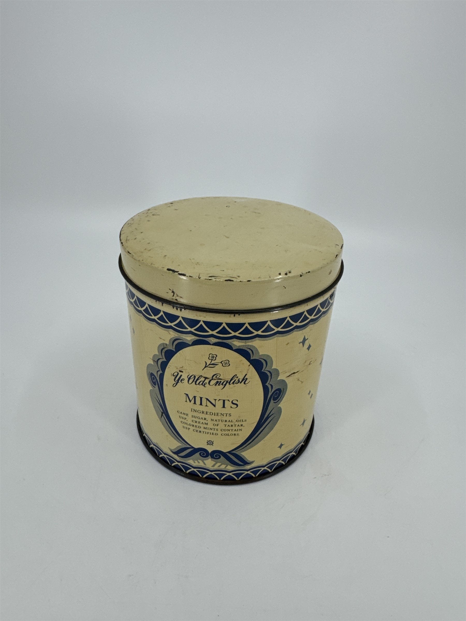 Vintage Ye Old English Mints Tin Devonshire Cream Mint Co. Philadelphia PA