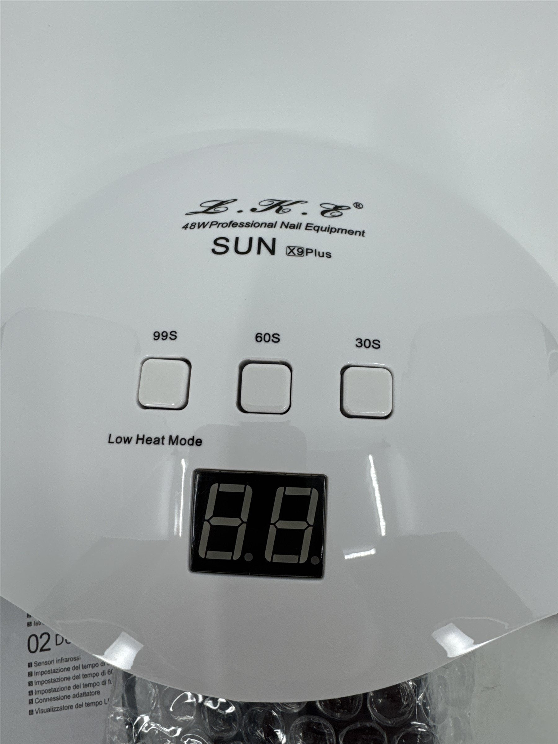 LKE Professional Nail Equipment Light 48W x9 Plus Blue Light