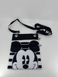 Disney Mickey Mouse Shoulder Bag Day Bag Passport Crossbody Black&White Retro