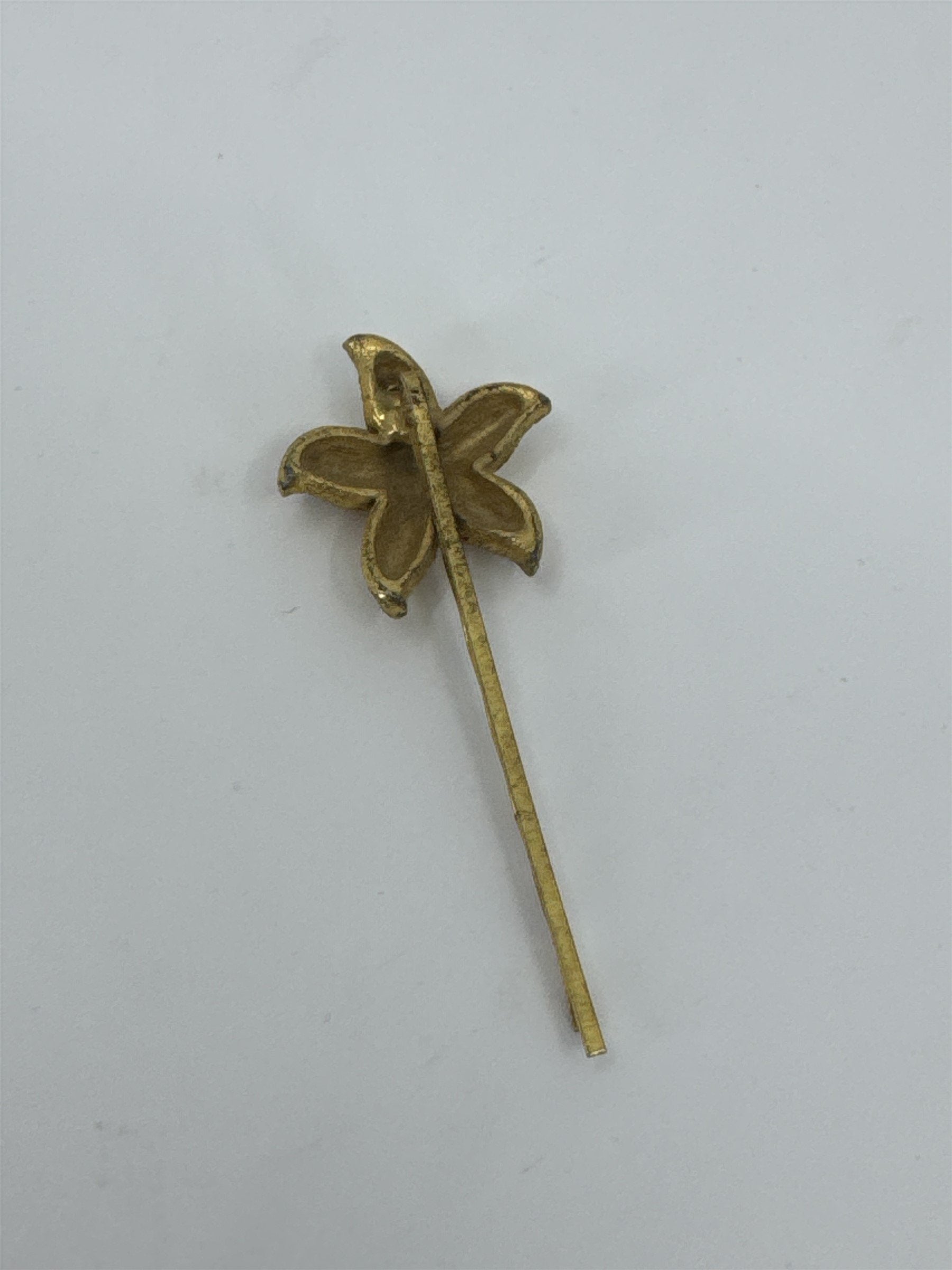 Vintage Gold Tone Starfish Hairpin Bobby Pin Textured Metal