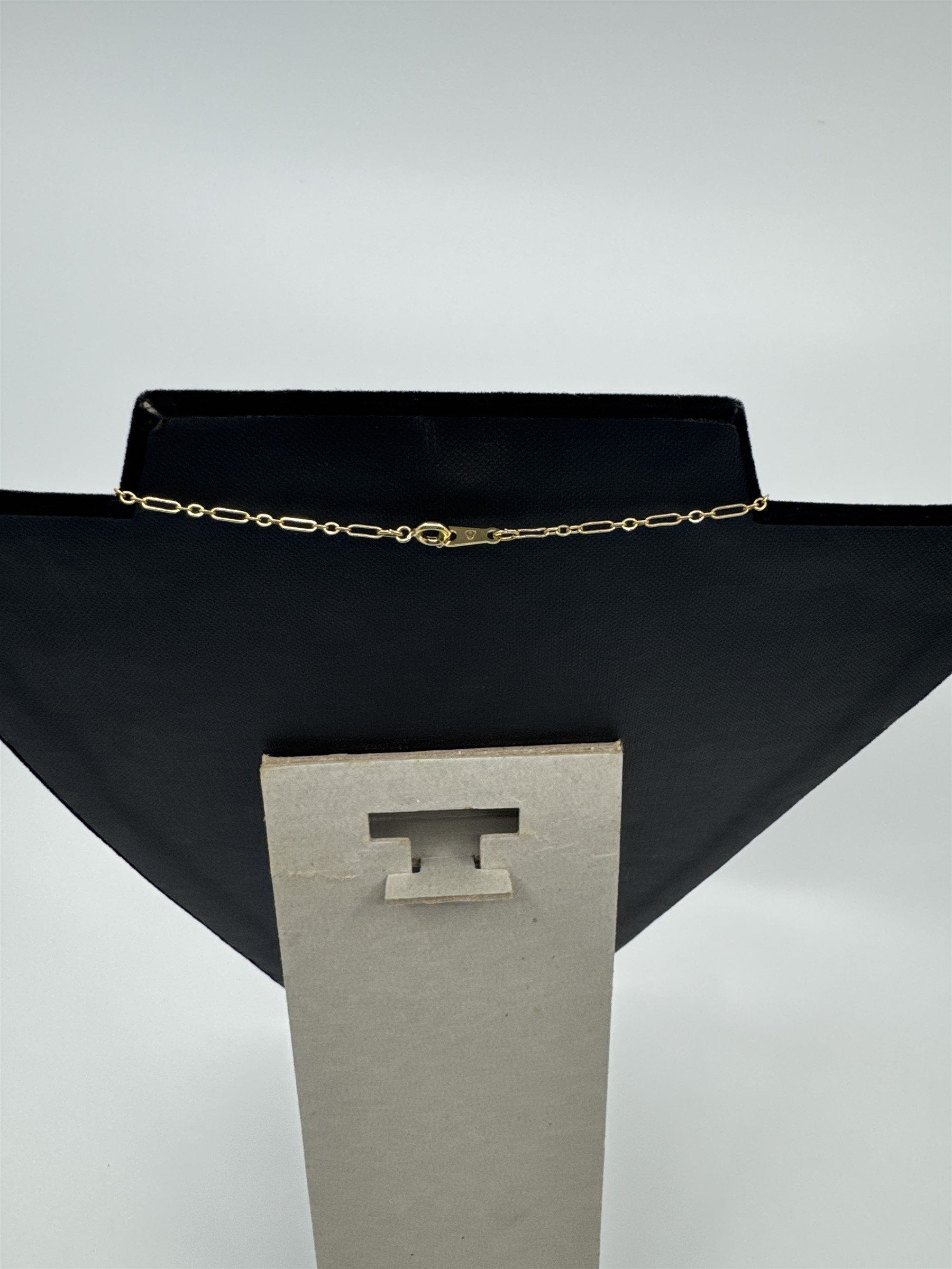 Vintage Gold-Toned Butterfly and Faux Pearl Thin Chain Petite Necklace