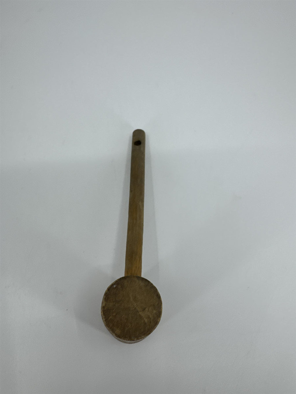 Vintage 4-1/2" Miniature Wooden Mallet /w Hole for Hanging - Toy Crab Mallet(?)