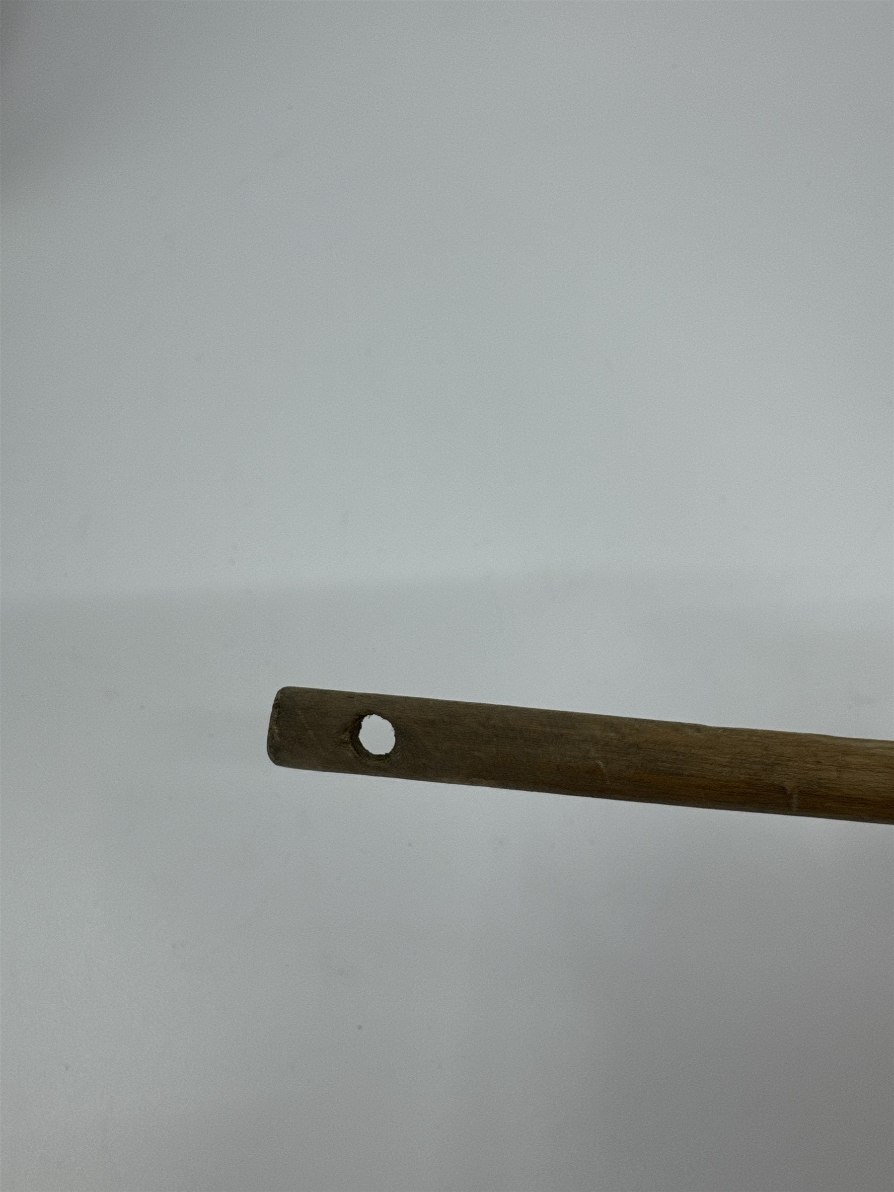 Vintage 4-1/2" Miniature Wooden Mallet /w Hole for Hanging - Toy Crab Mallet(?)