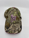 Womens Real Tree Buck Commander Pink Camouflage Hat OSFM