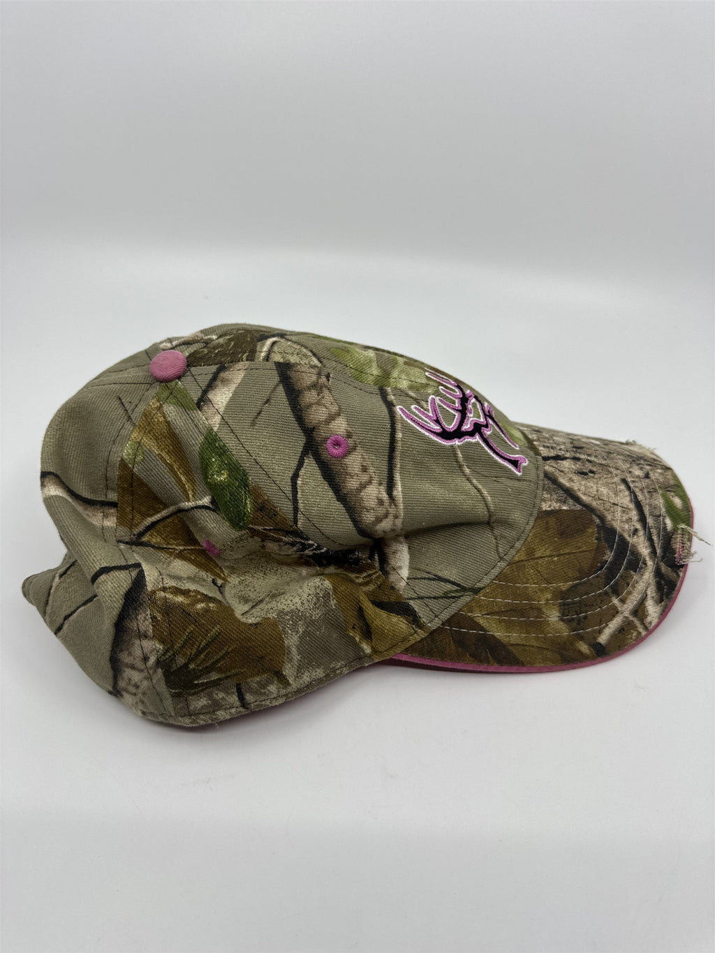 Womens Real Tree Buck Commander Pink Camouflage Hat OSFM